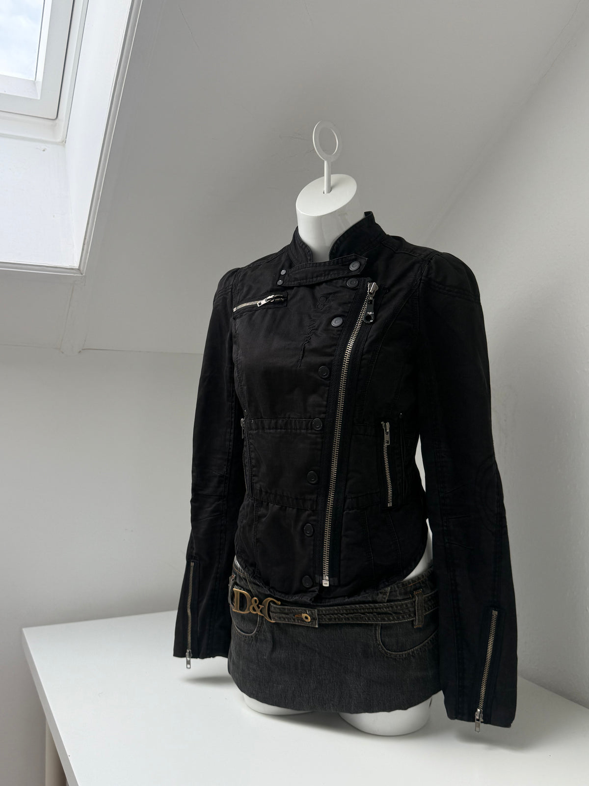Asymmetric Utility Corset Jacket (UK10)