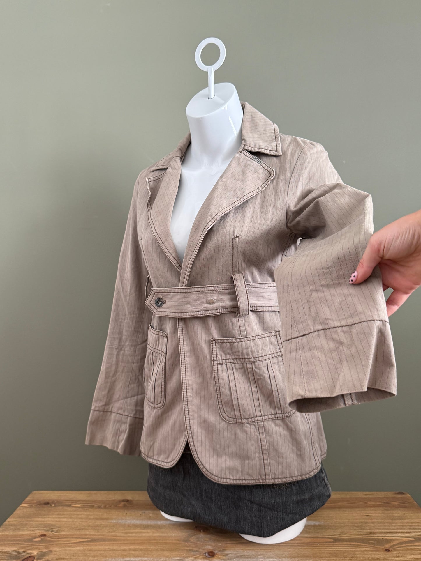 Diesel Pinstripe Blazer Jacket (M)