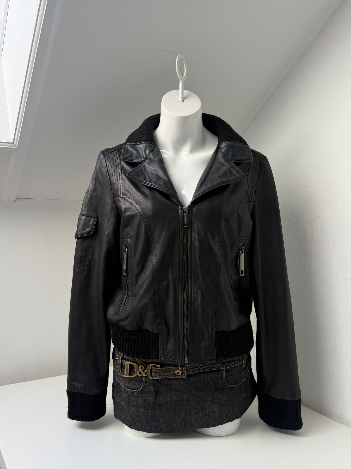 Vintage Leather Jacket (UK16)