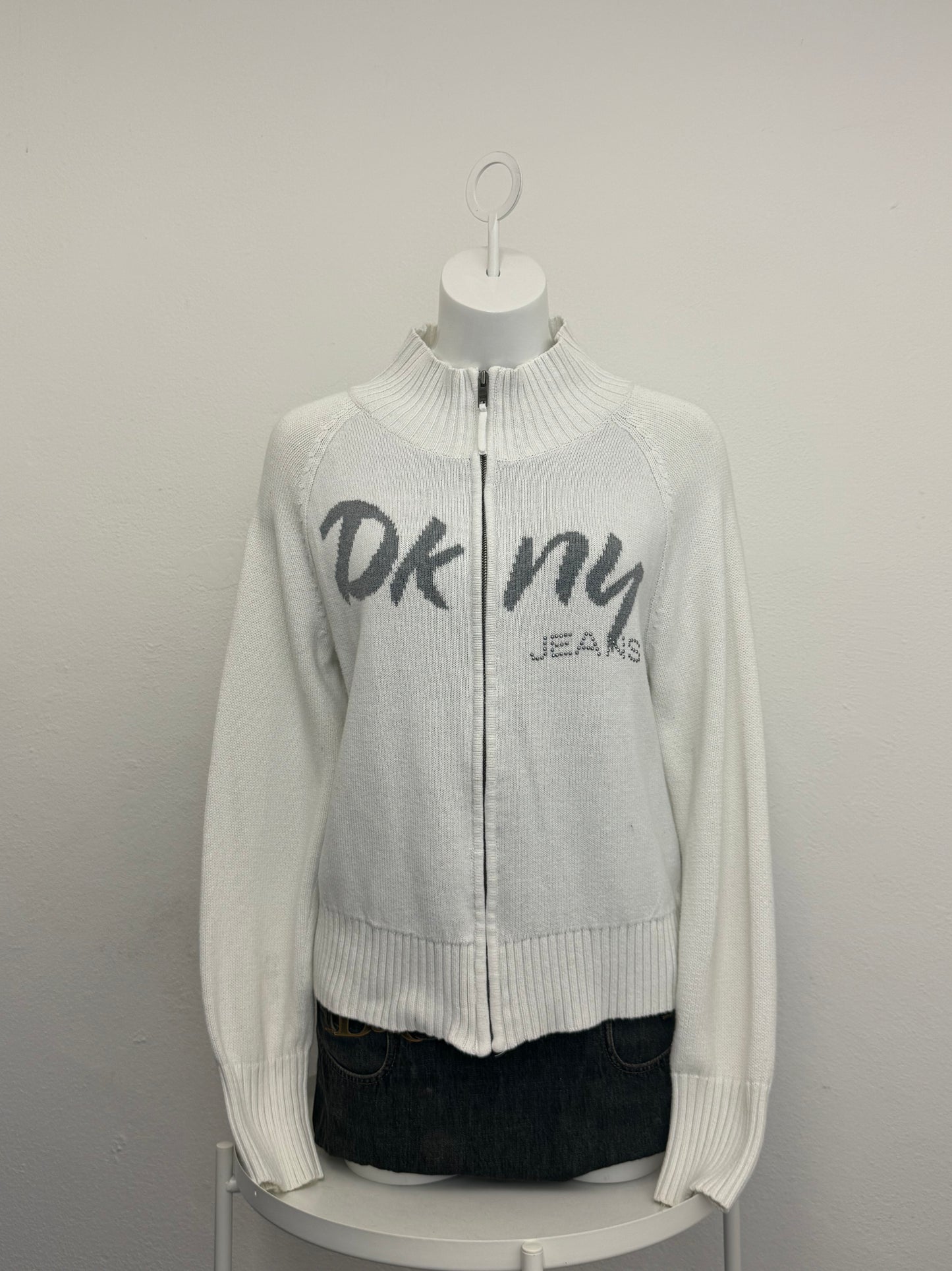 DKNY Knit Zip Jumper (L)
