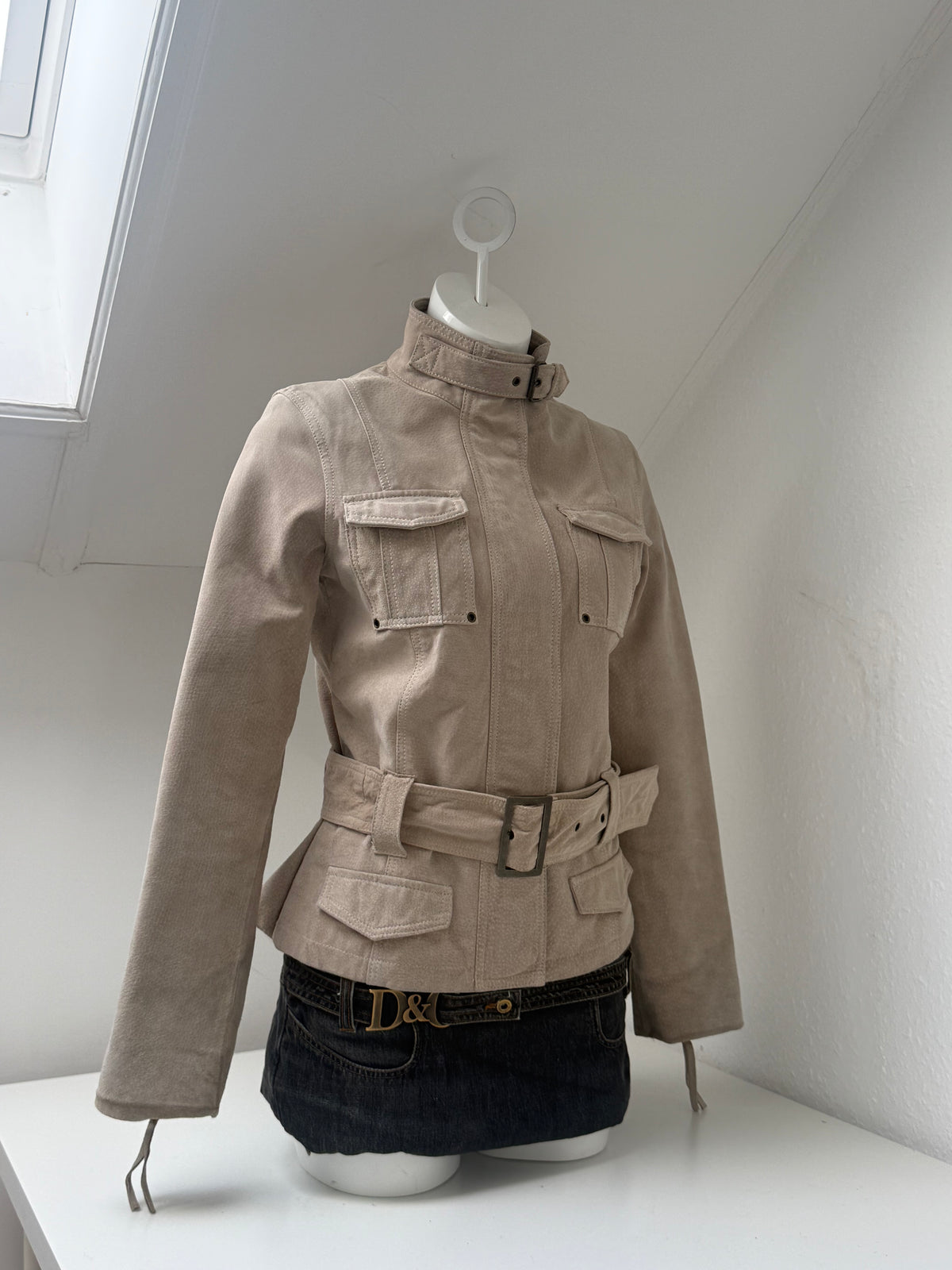 Suede Buckle Jacket (UK10)