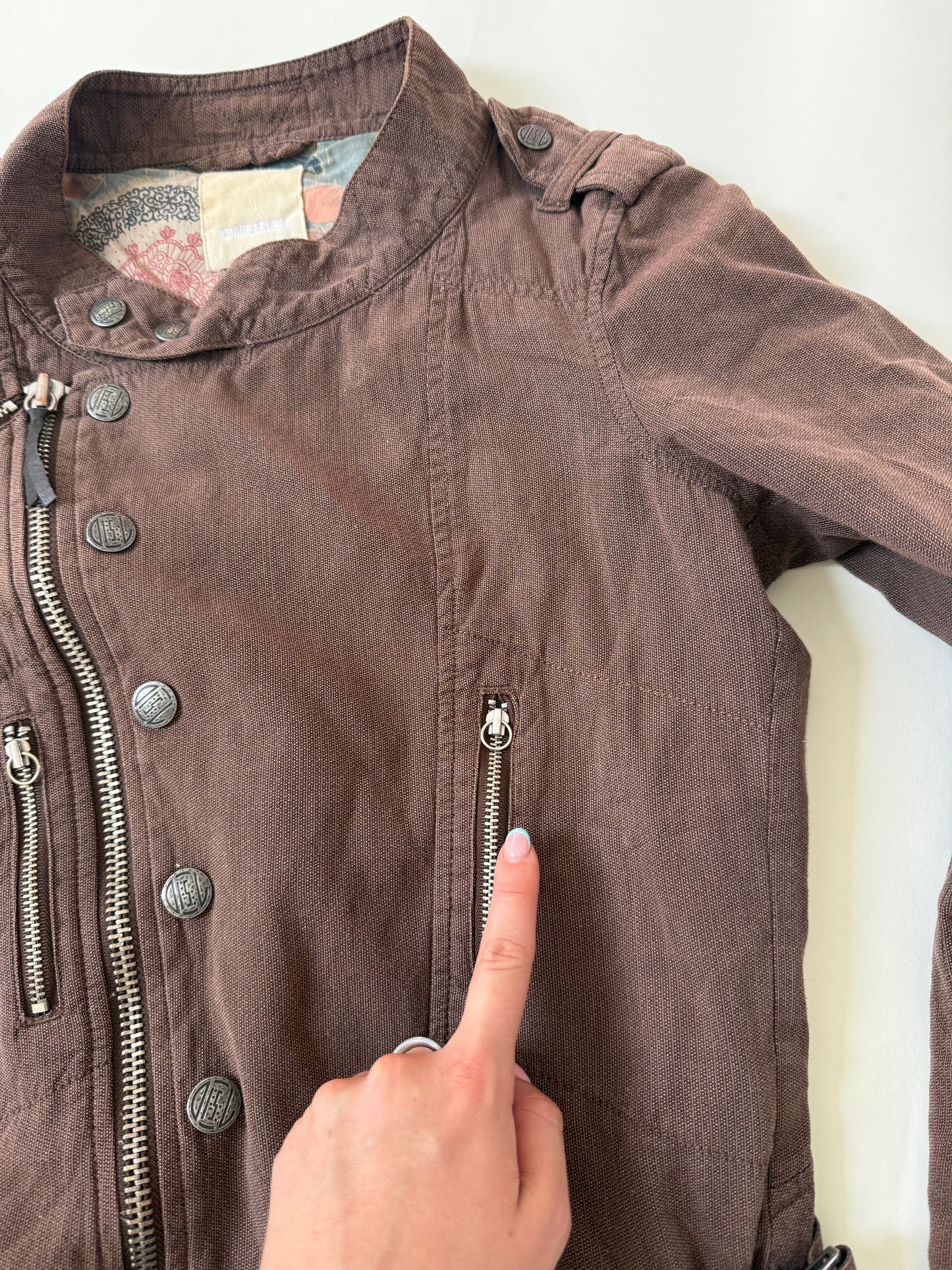 Diesel Asymmetric Buckle Jacket (S)