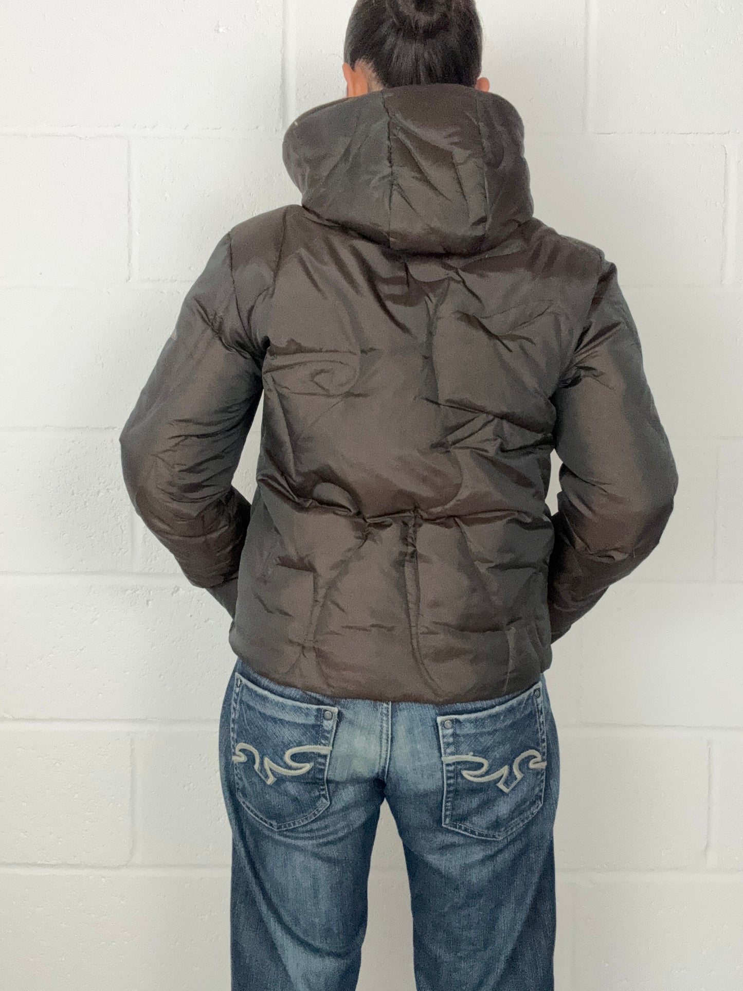 Firetrap Brown Puffer Jacket (M)