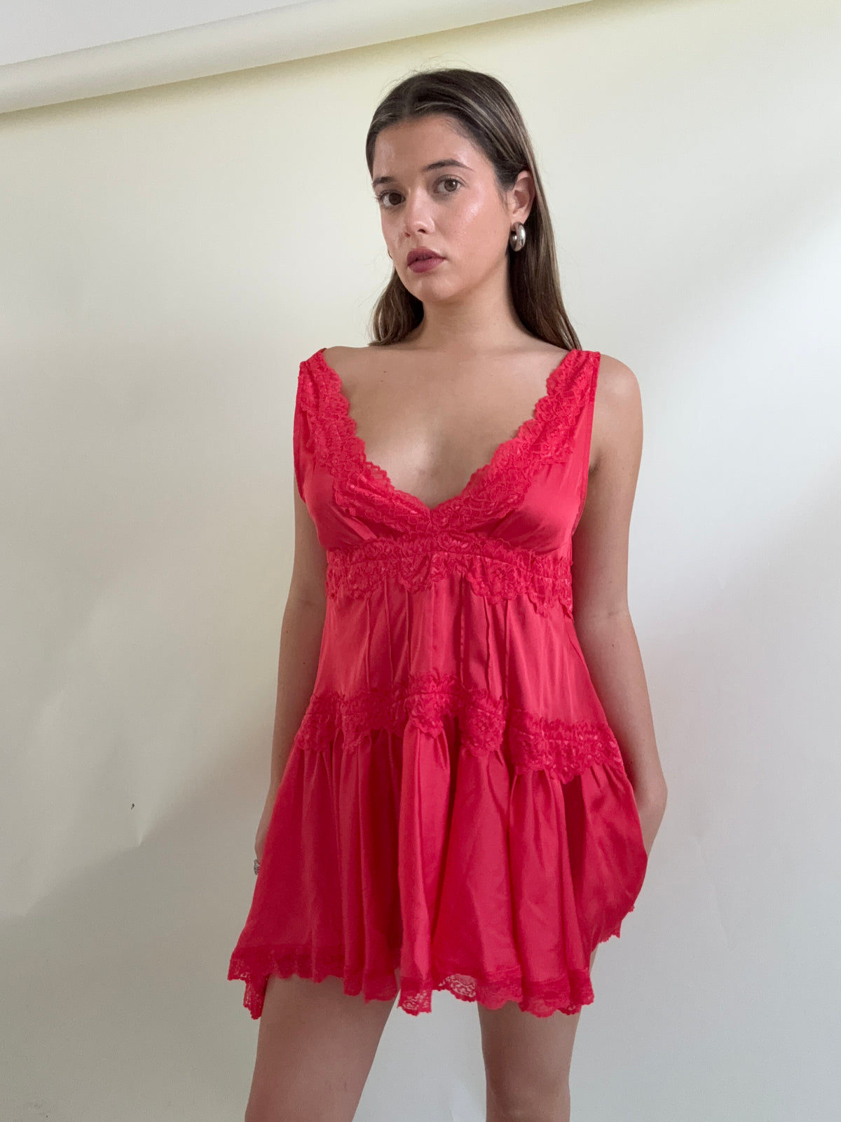 Free People Mini Slip Dress (XS)