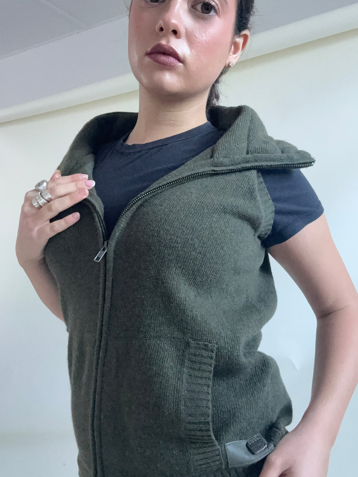 Diesel Wool Zip Gilet (M)