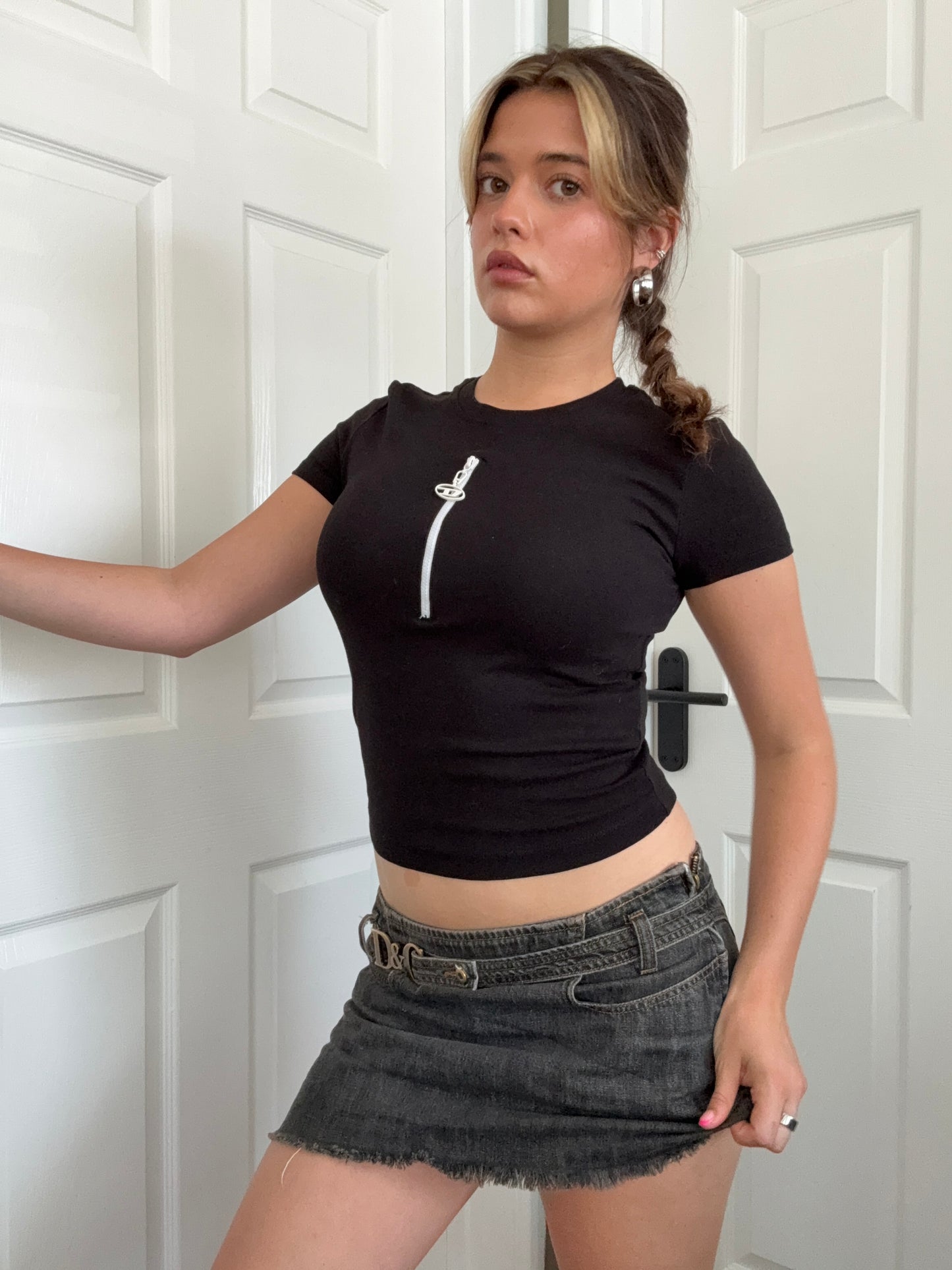 Diesel Zip Baby Tee (XS)