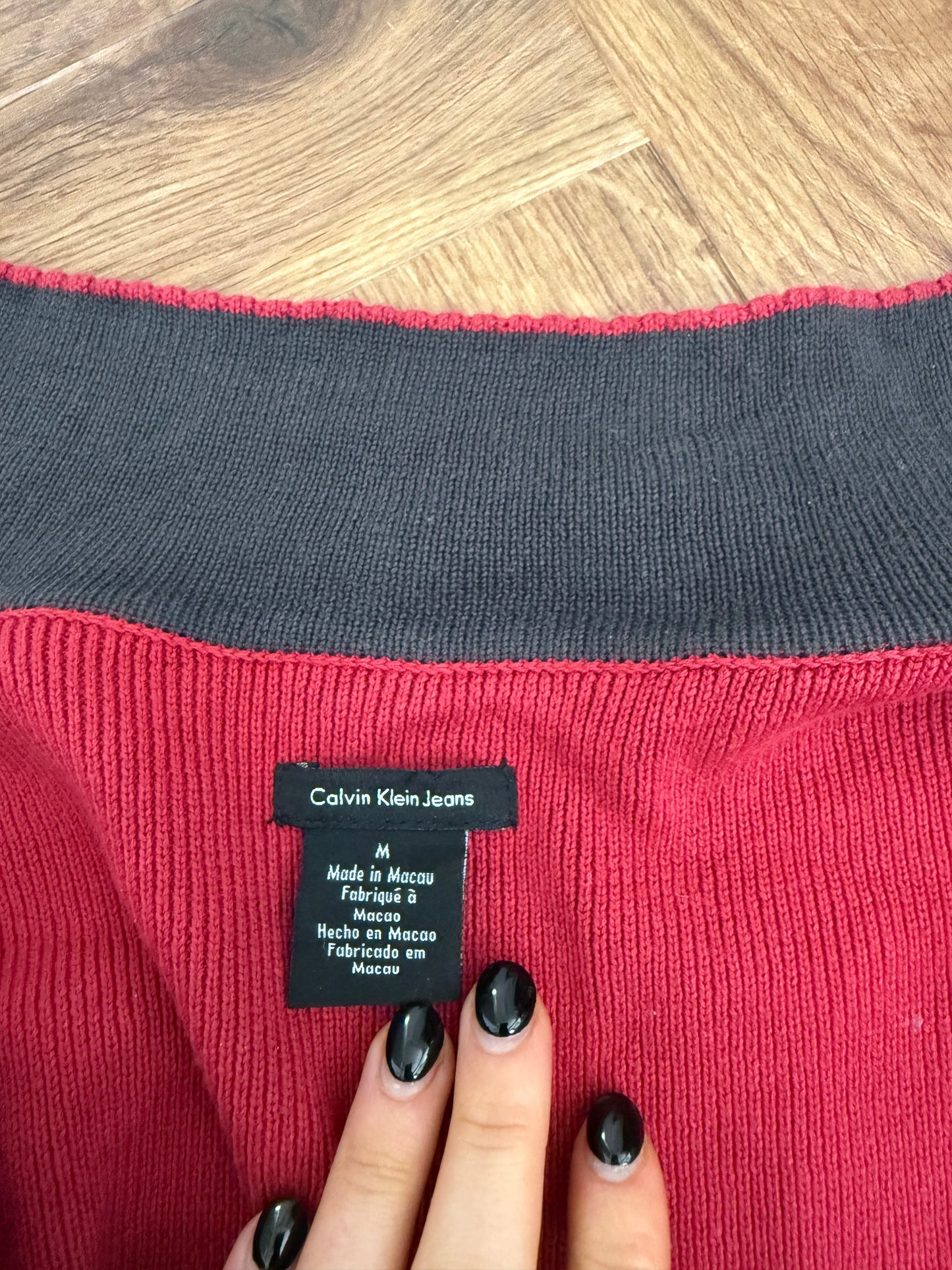 Calvin Klein Zip Knit Jumper (M)