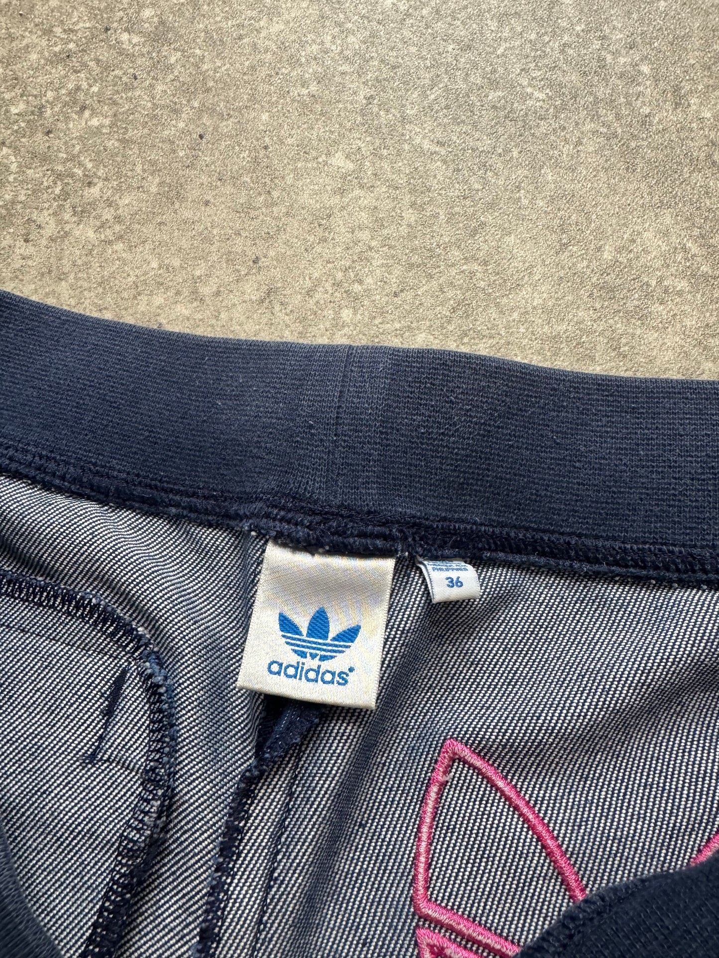 Adidas Denim Look Mini Shorts (36)