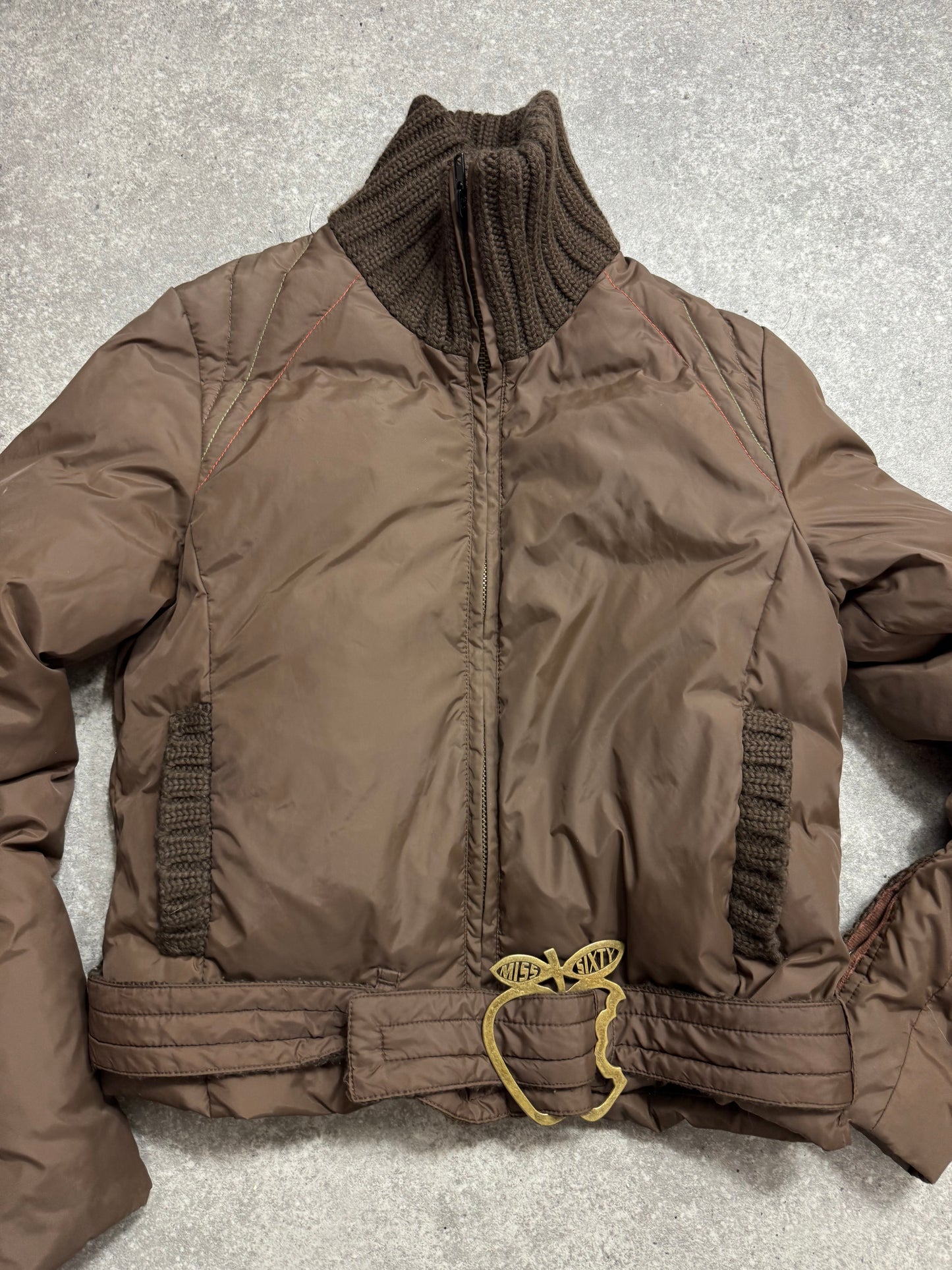 Miss Sixty Brown Puffer Jacket (M)