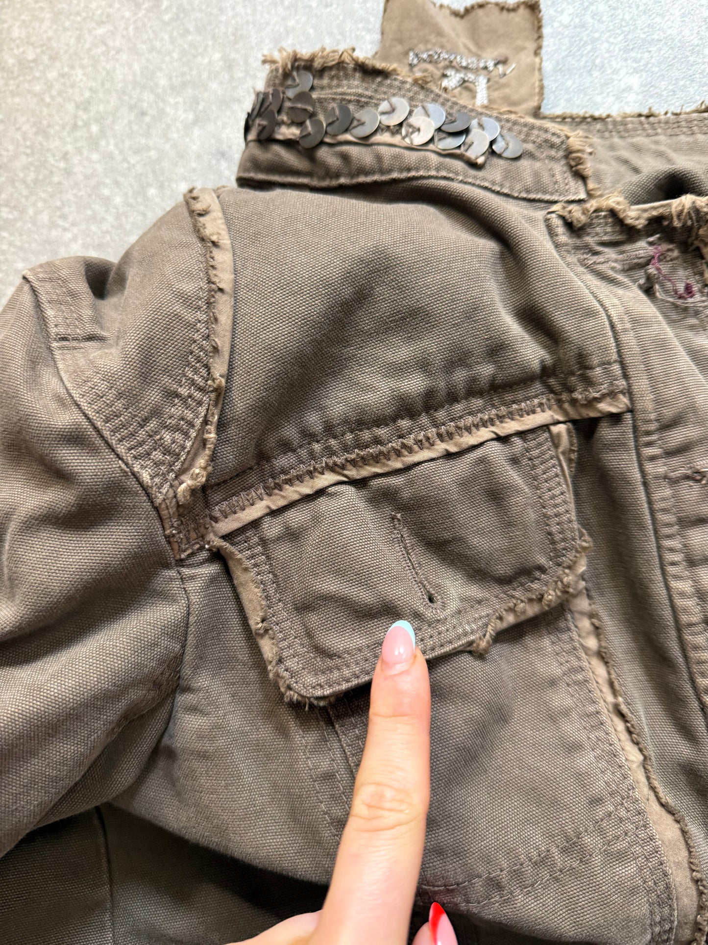 Y2K Cropped Jacket (UK12)