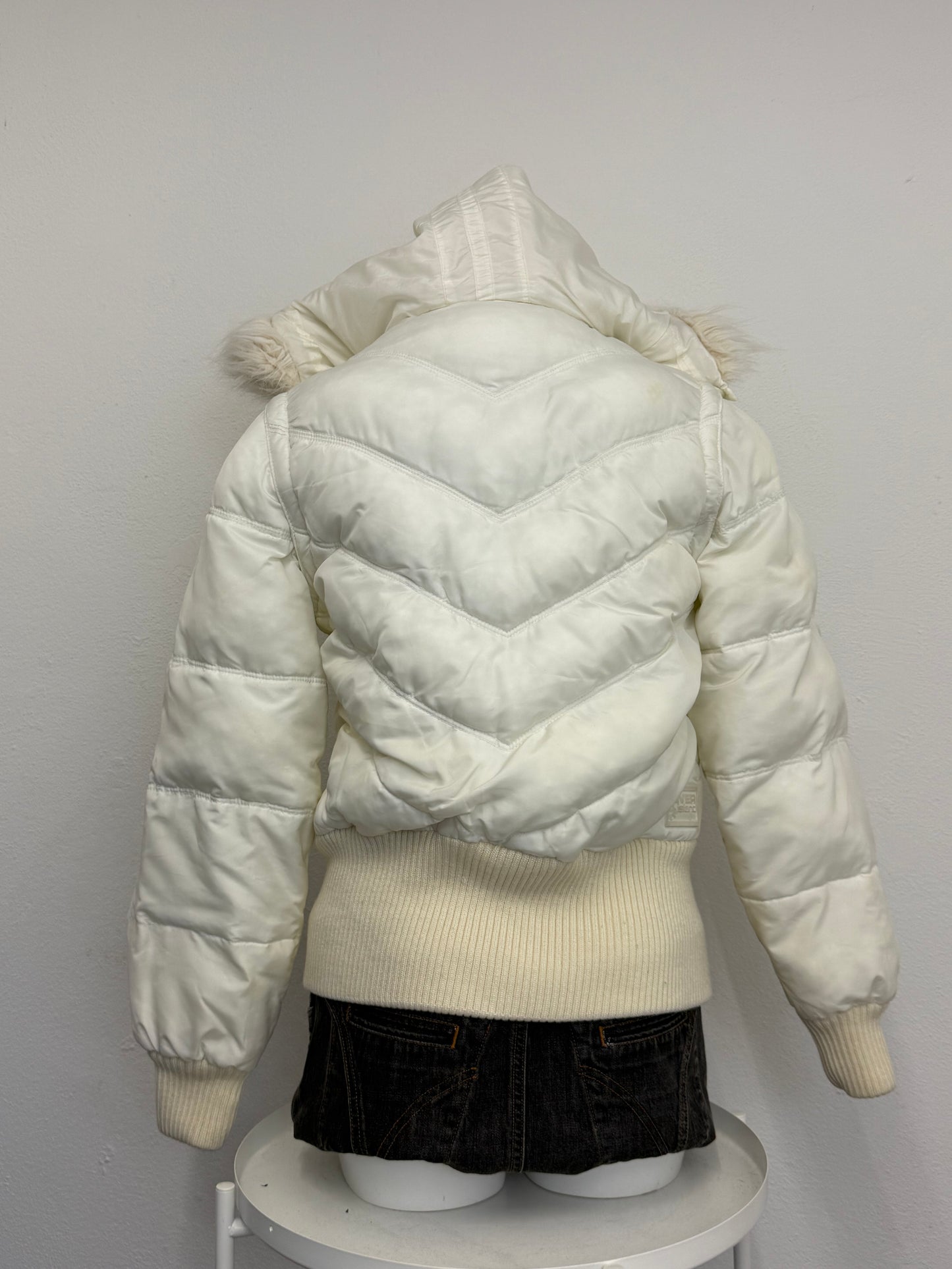 White Puffer Jacket (UK10)