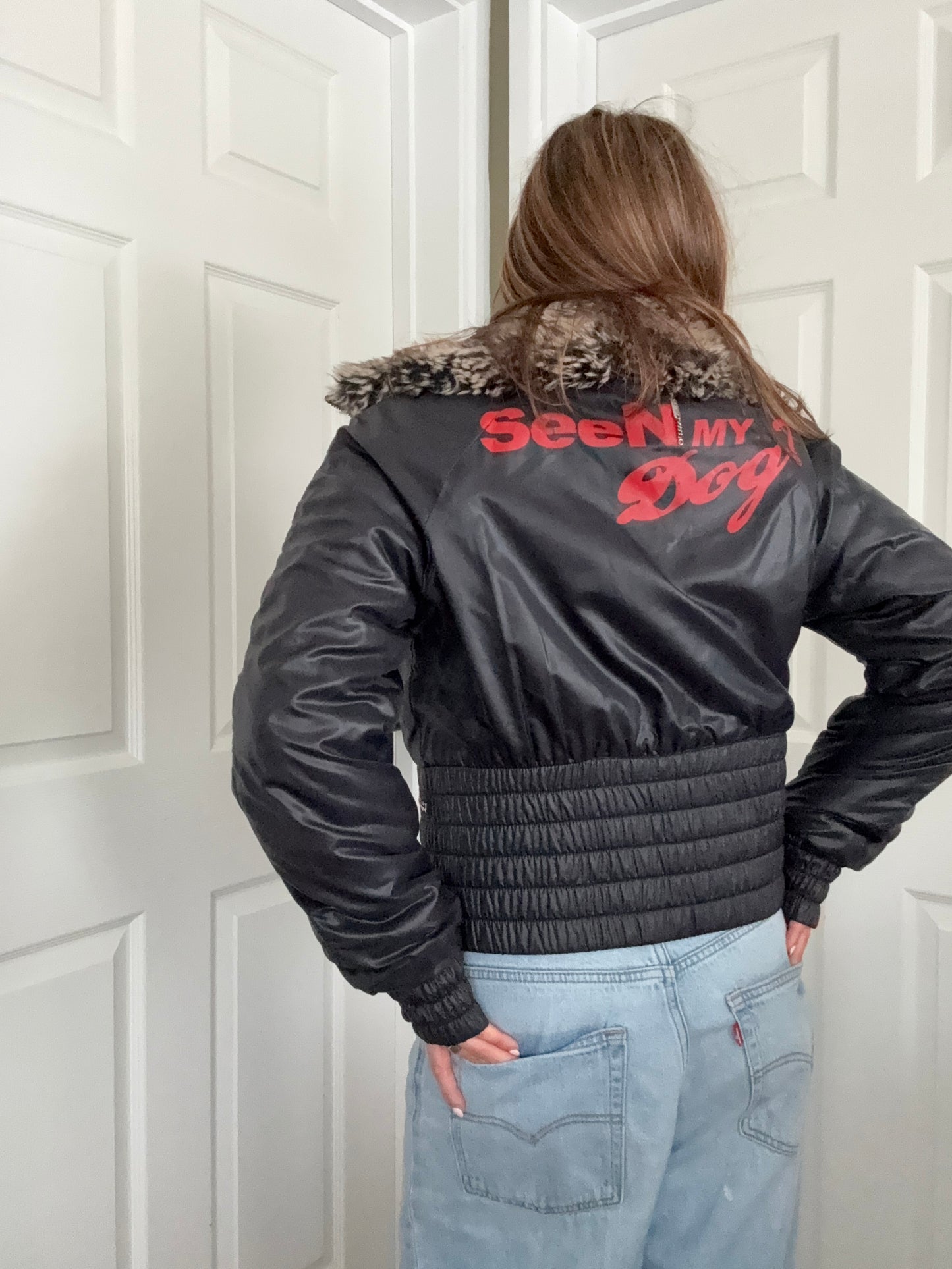 Miss Sixty Reversible Faux Fur Jacket (XL)