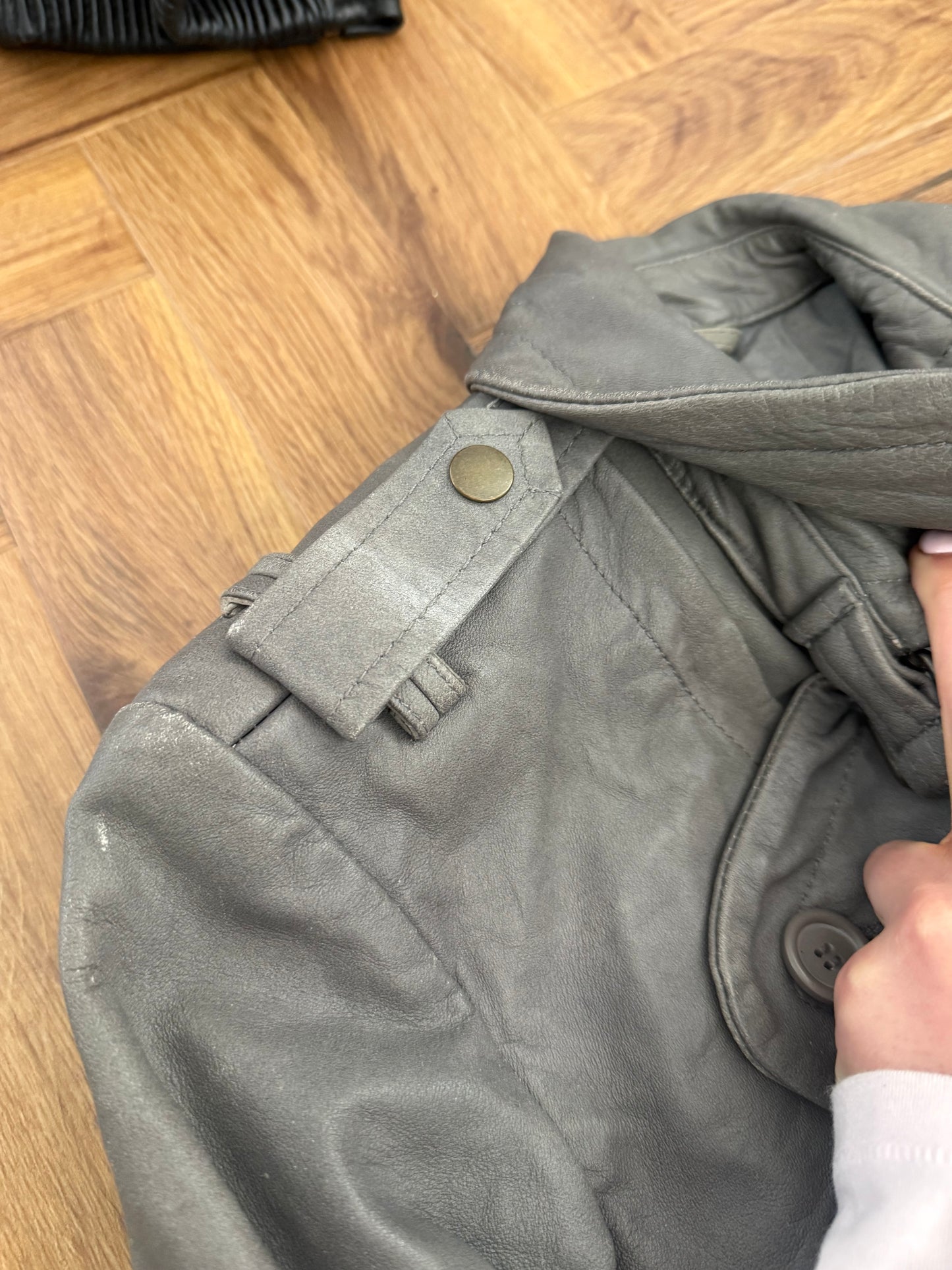 Allsaints 2 in 1 Leather Jacket (UK10)