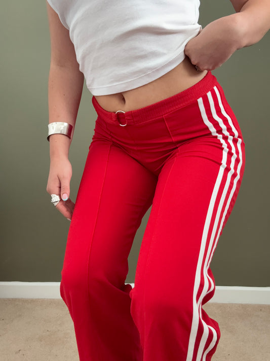 Red Adidas Flared Yoga Pants (UK12)