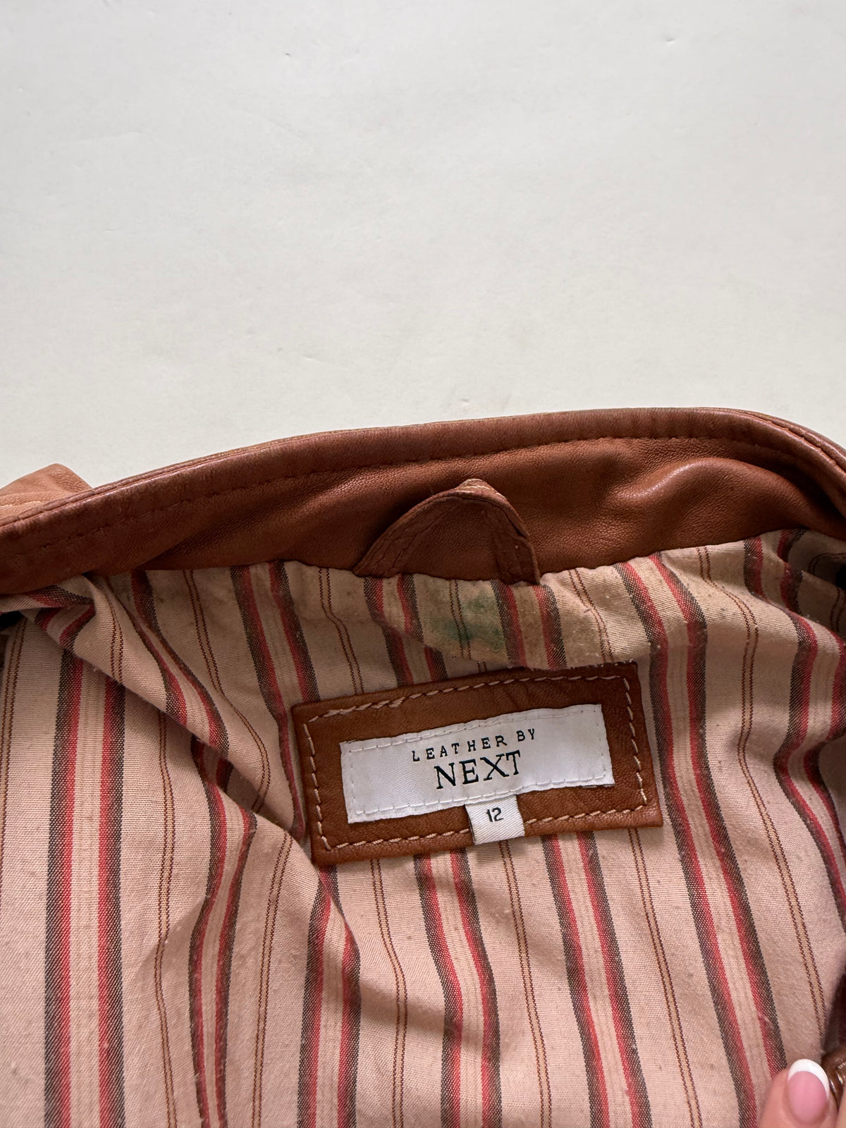 Vintage Leather Buckle Cargo Jacket (UK12)