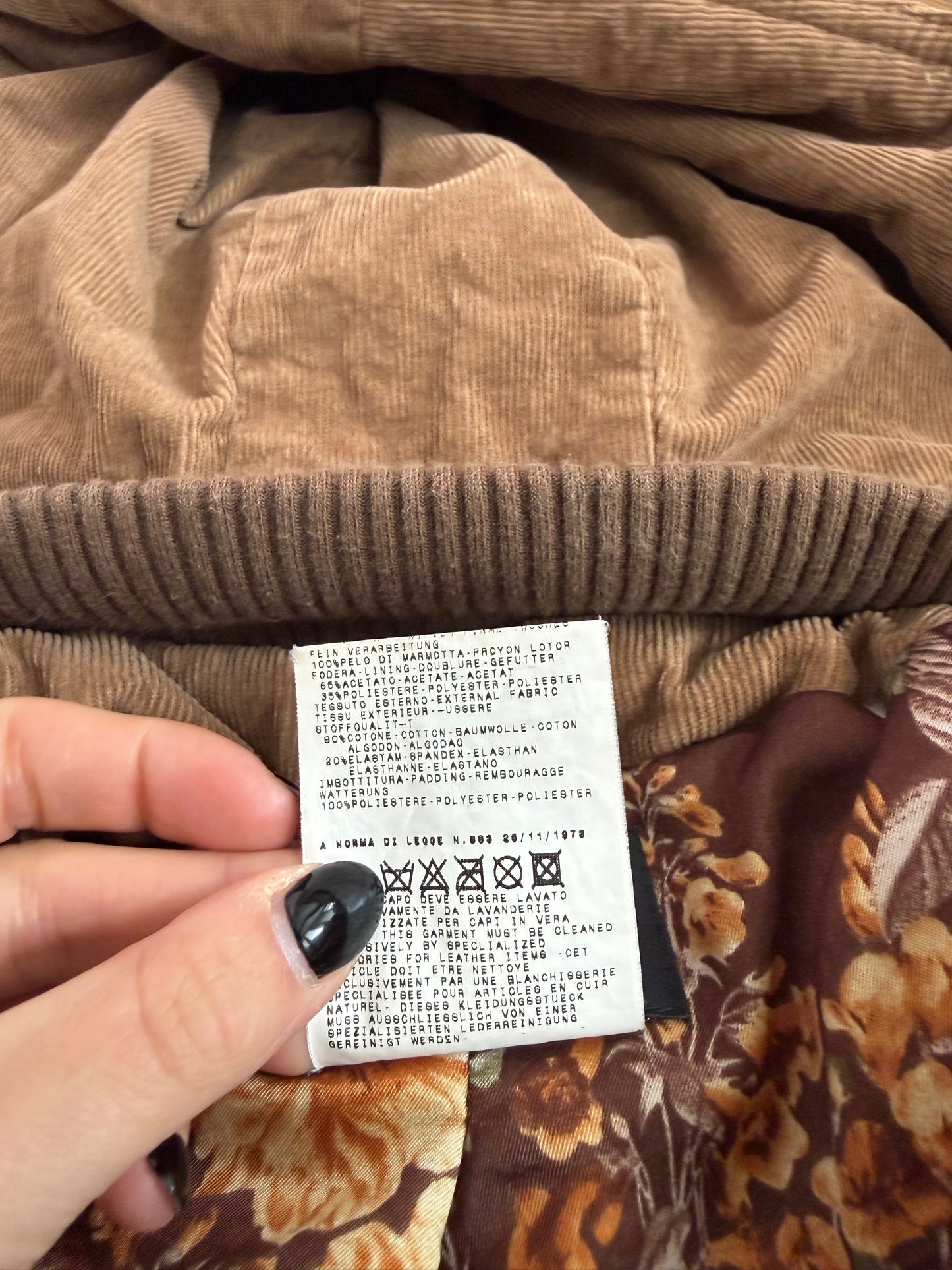 Dolce and Gabbana Corduroy Bomber Jacket (S)
