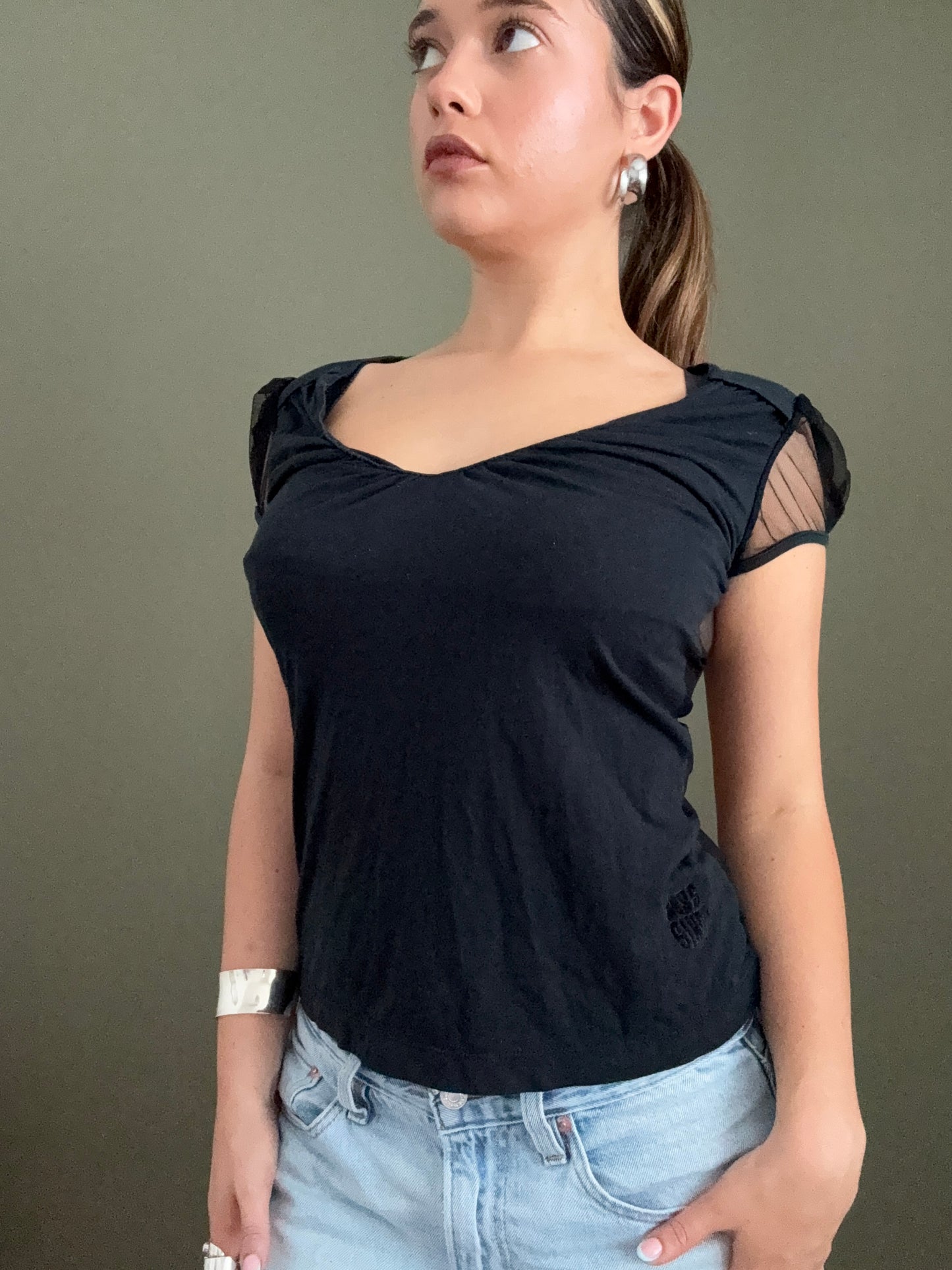Miss Sixty Mesh Back Top (M)