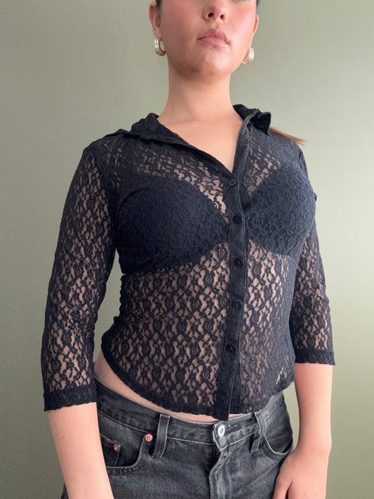 Guess Lace Top (M)