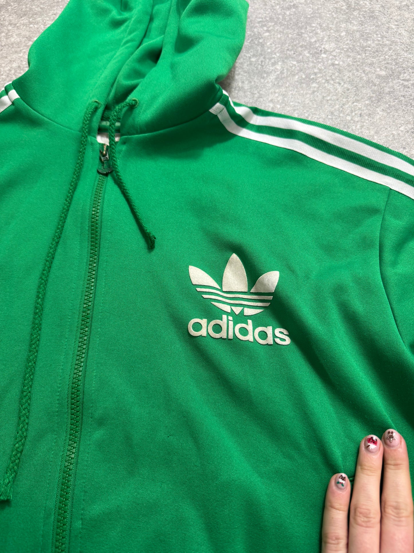 Green Adidas Hoodie (L)