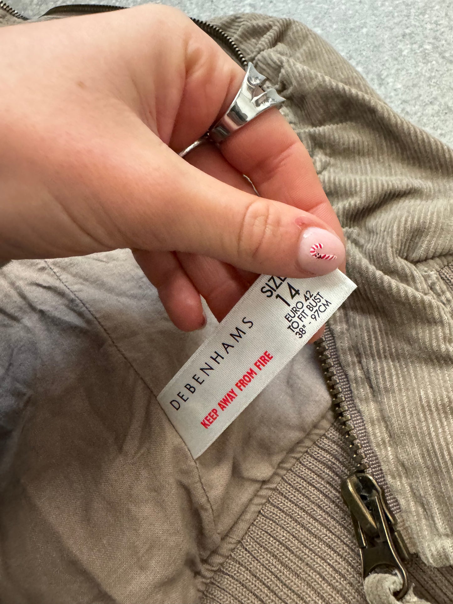 Corduroy Bomber Jacket (UK14)