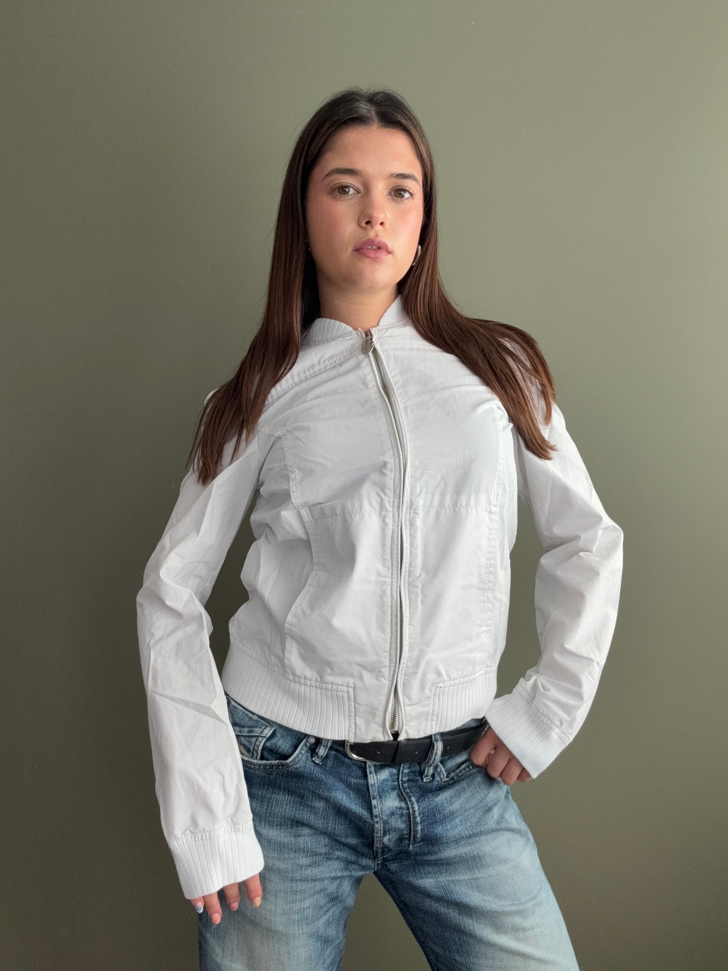 White Diesel Bomber Jacket (M)