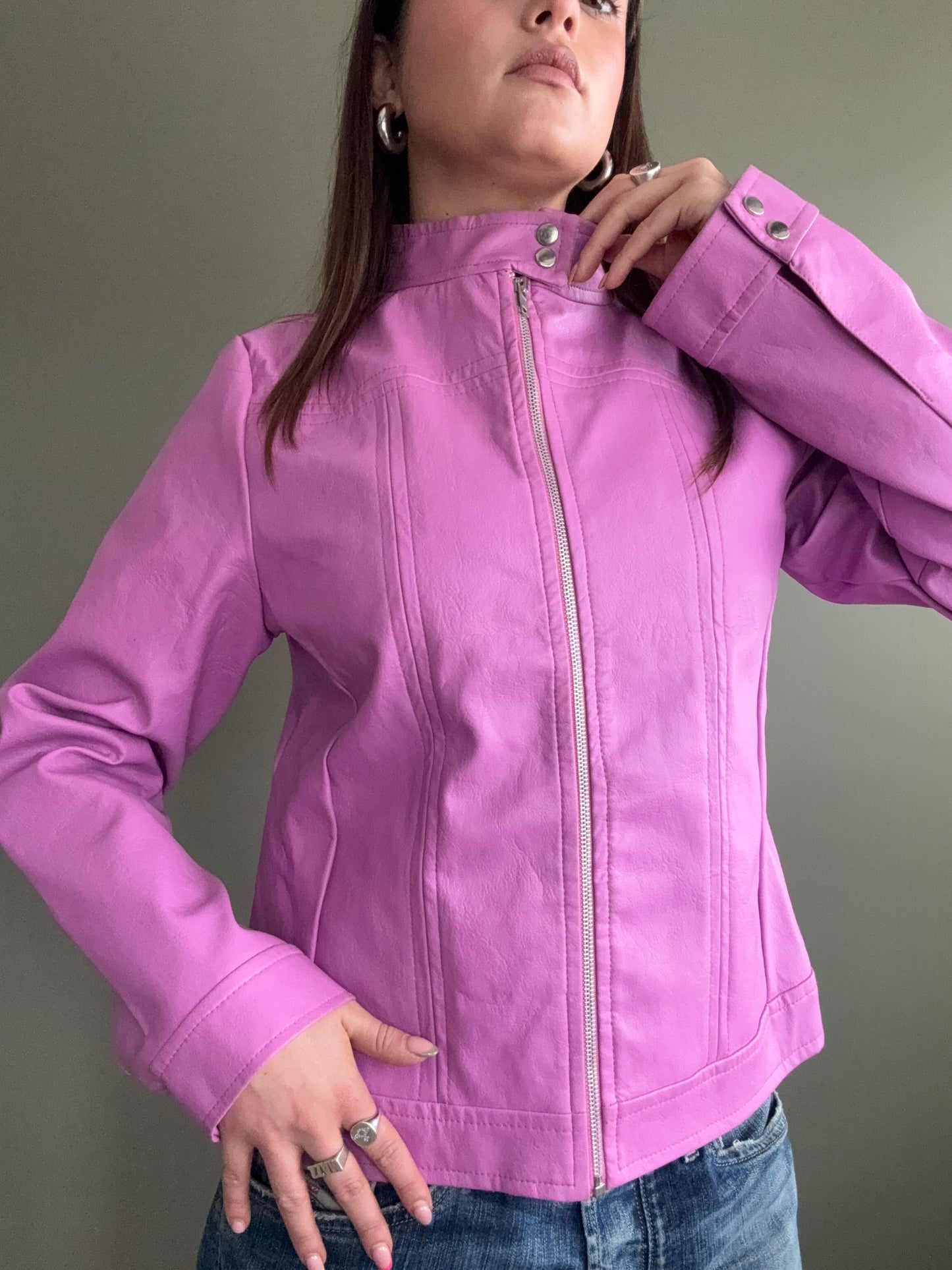 Faux Leather Jacket (UK14)