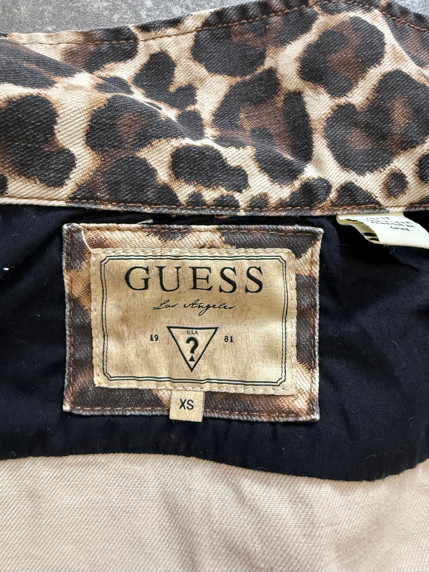 Guess Leopard Print Jacket (XS)