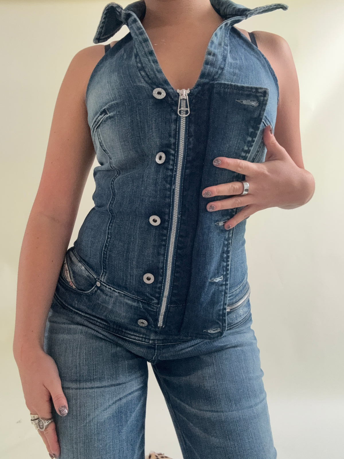 Vintage Diesel Denim Jumpsuit (M)
