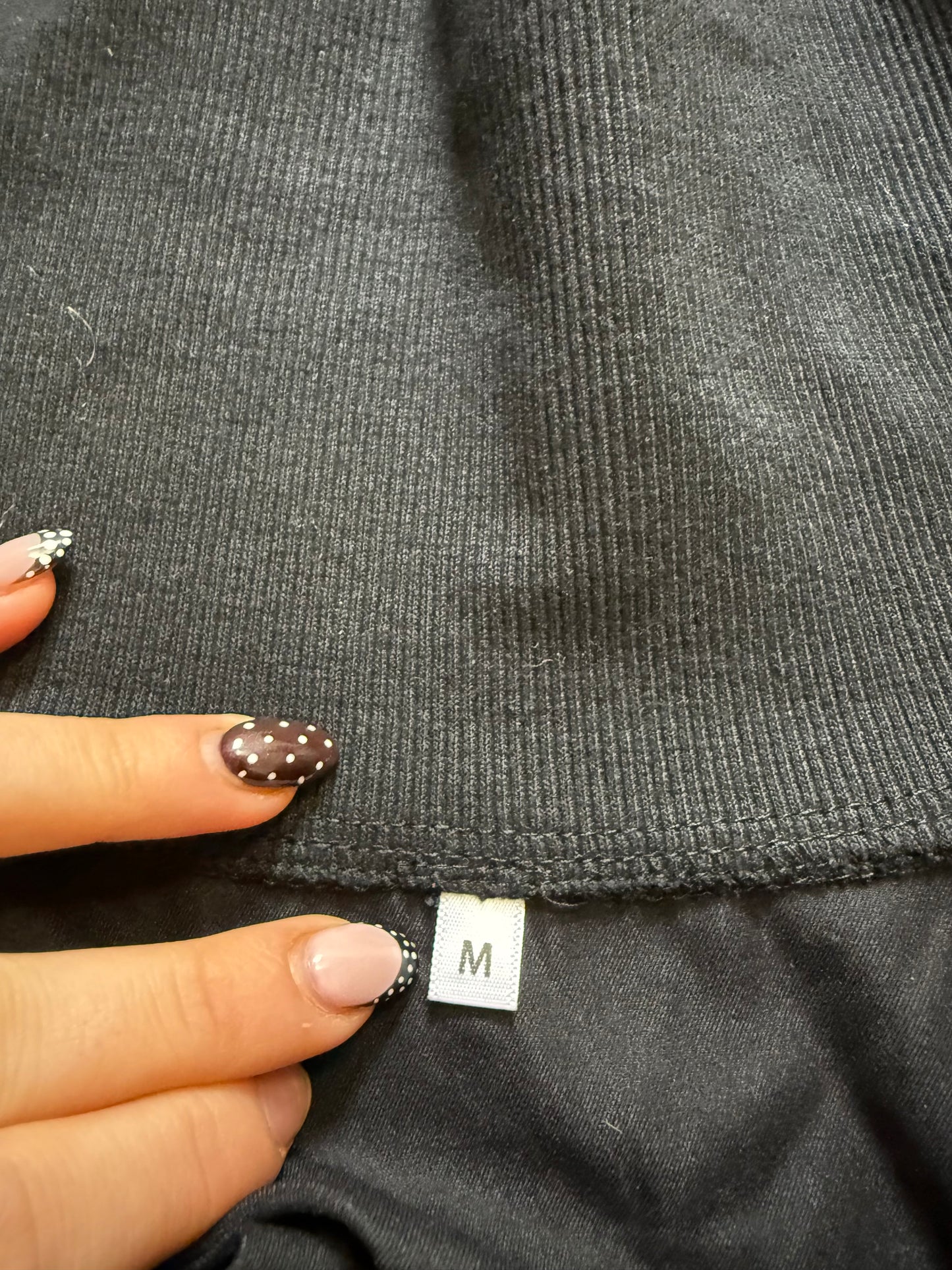 Black Y2K Bomber Jacket (M)