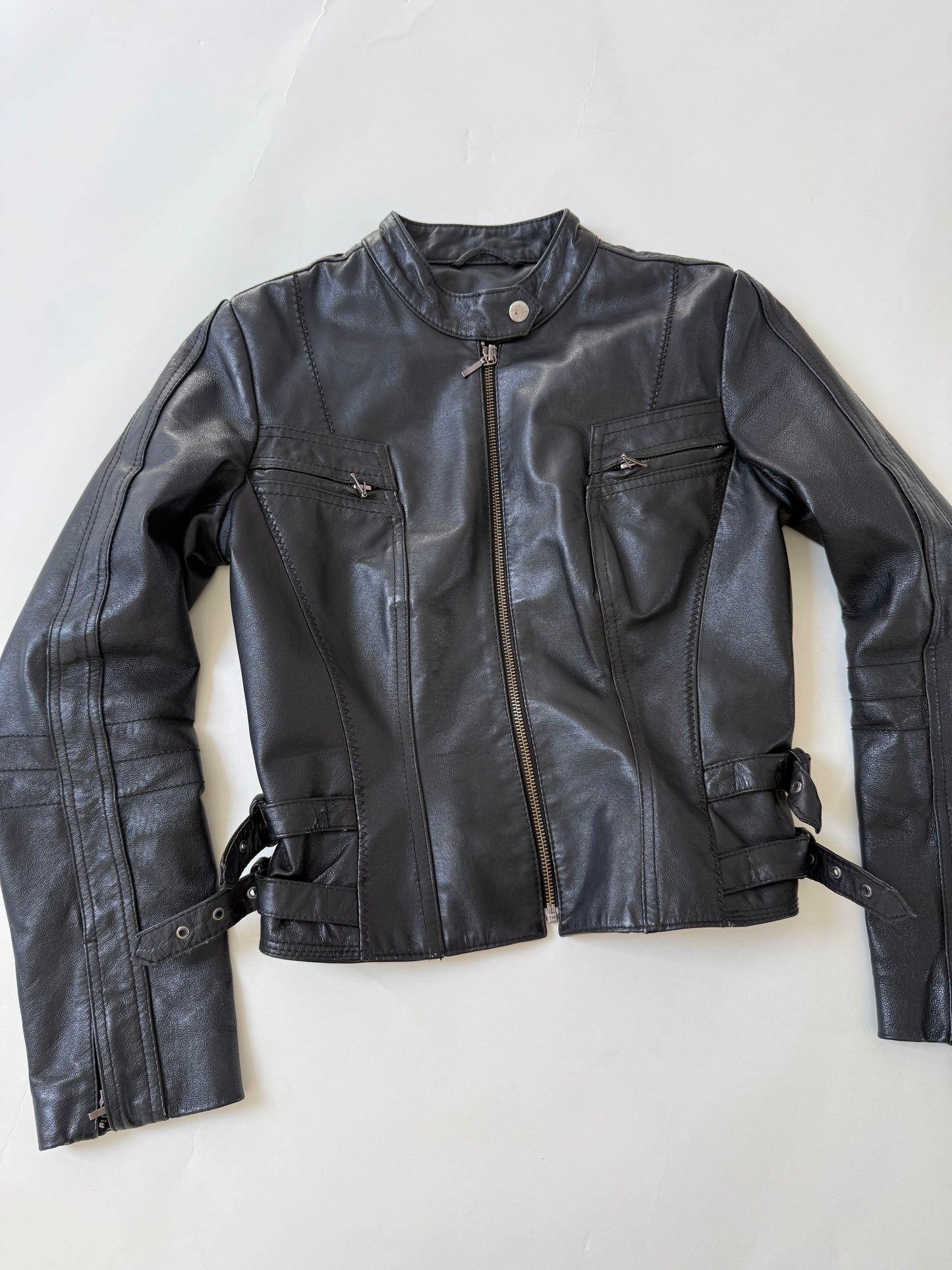 Leather Buckle Jacket (UK8)