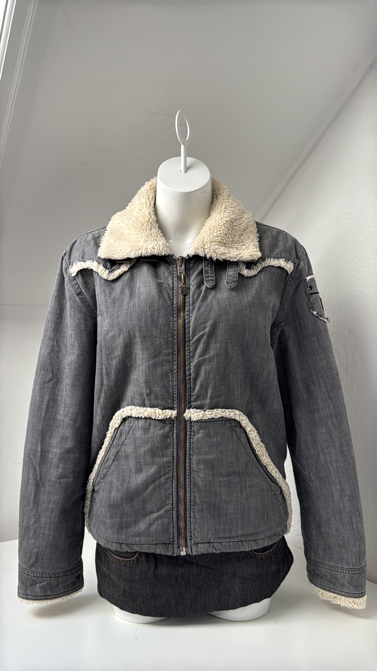 Vintage Diesel Aviator Bomber Jacket (M)