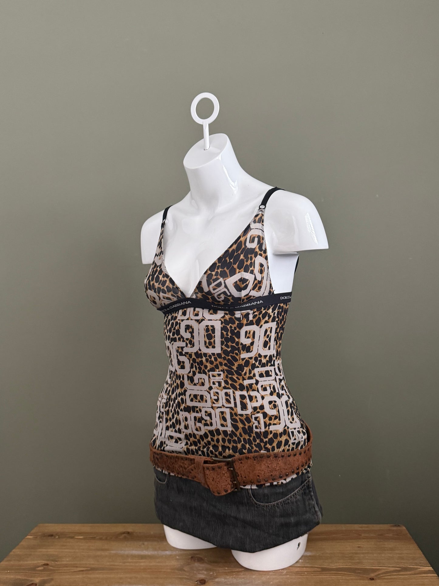 Leather Diesel Studded Belt (S)
