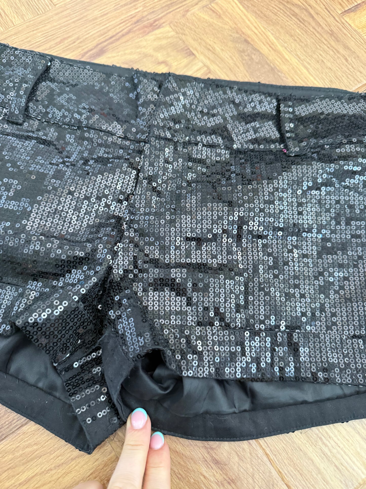 Jane Norman Mini Sequin Shorts (UK10)