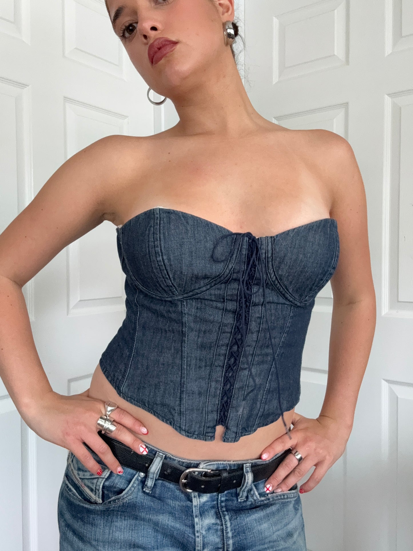 Ralph Lauren Denim Corset (US8)