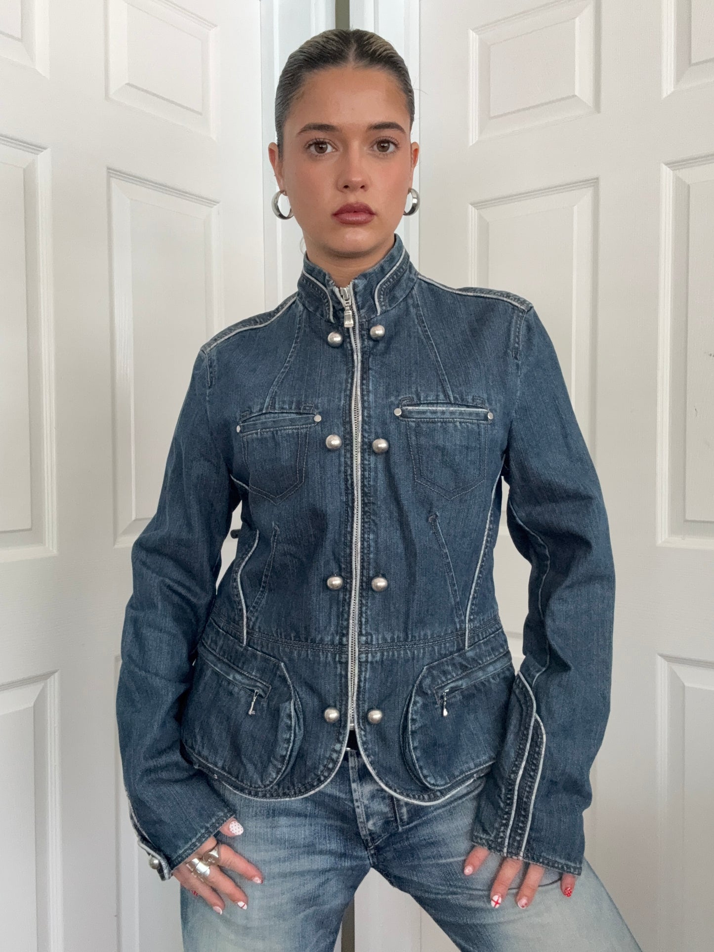 Ted Baker Denim Military Jacket (M)
