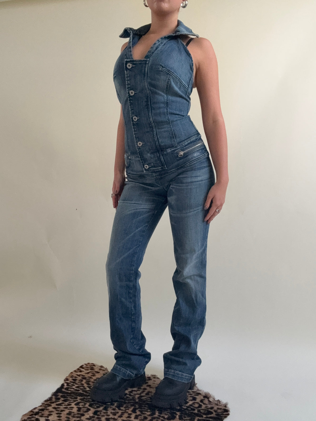 Vintage Diesel Denim Jumpsuit (M)