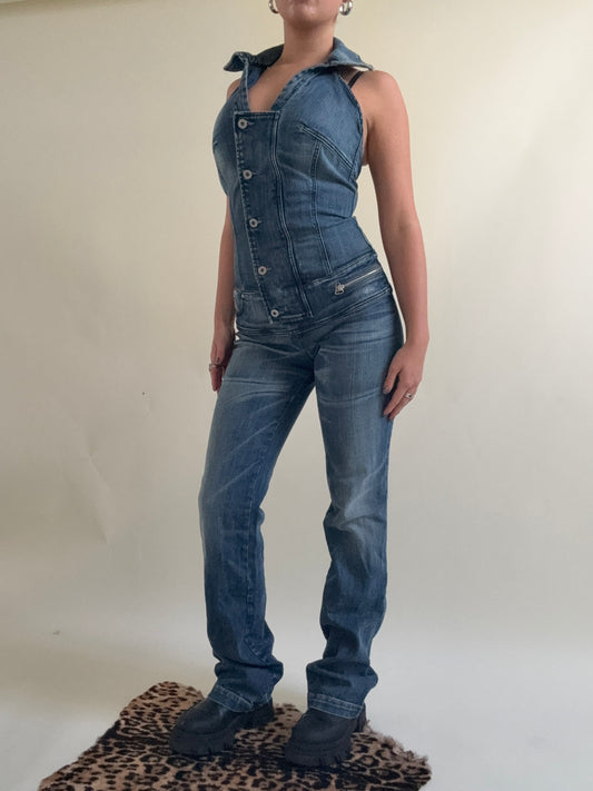Vintage Diesel Denim Jumpsuit (M)