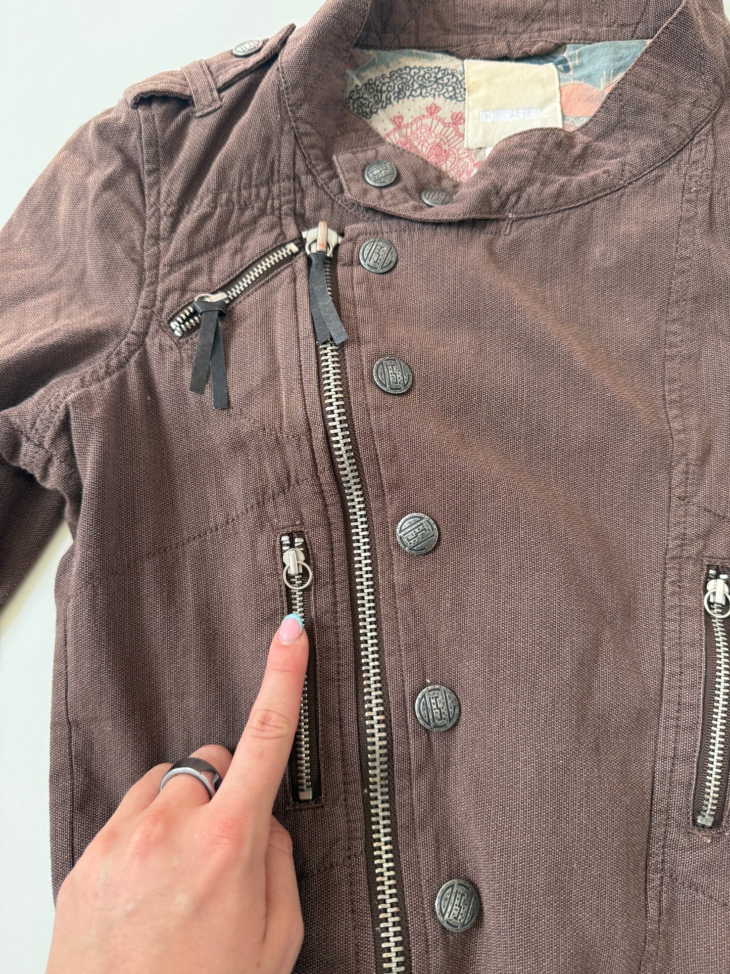 Diesel Asymmetric Buckle Jacket (S)