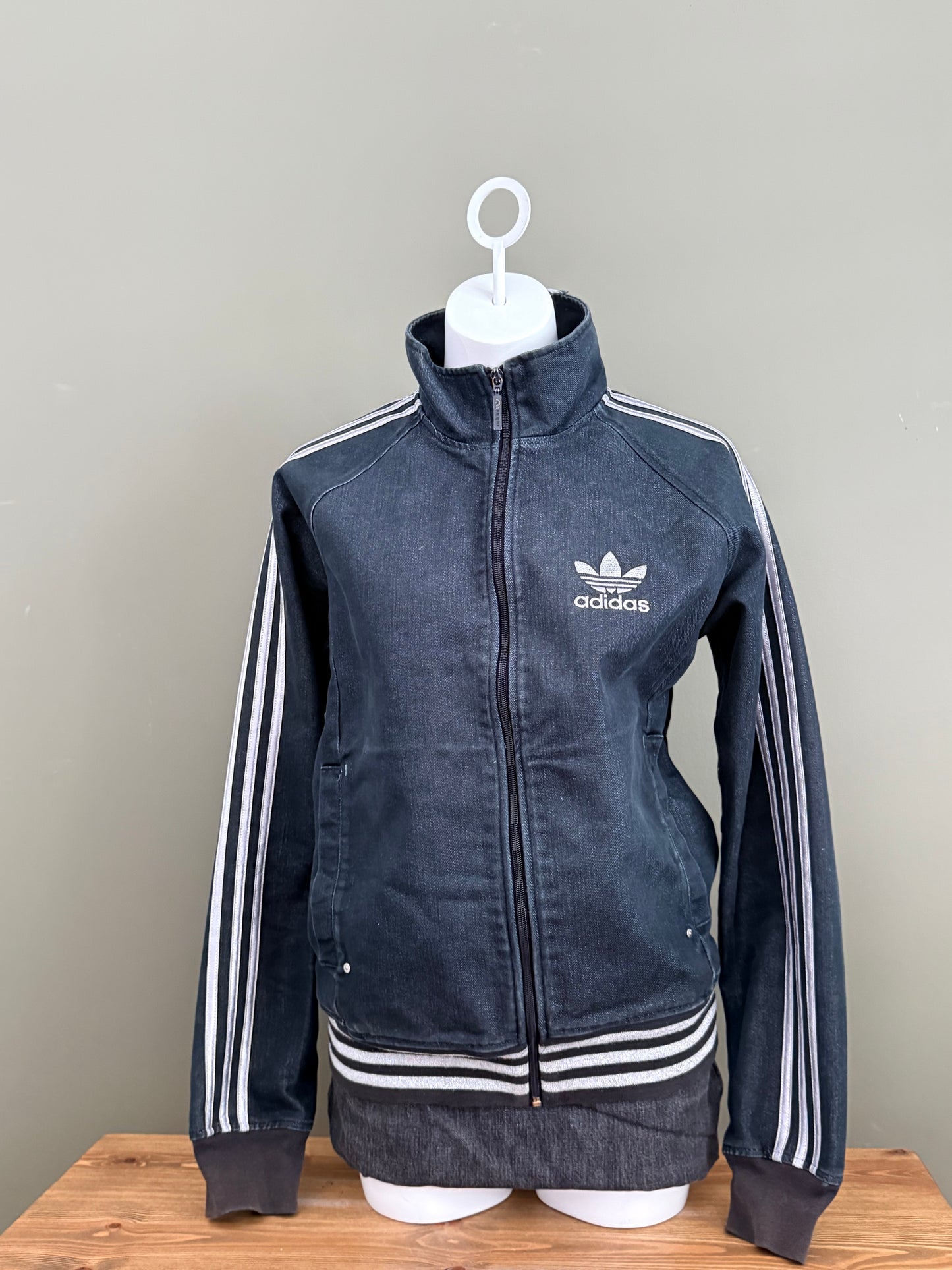 Adidas Denim Bomber Jacket (M)