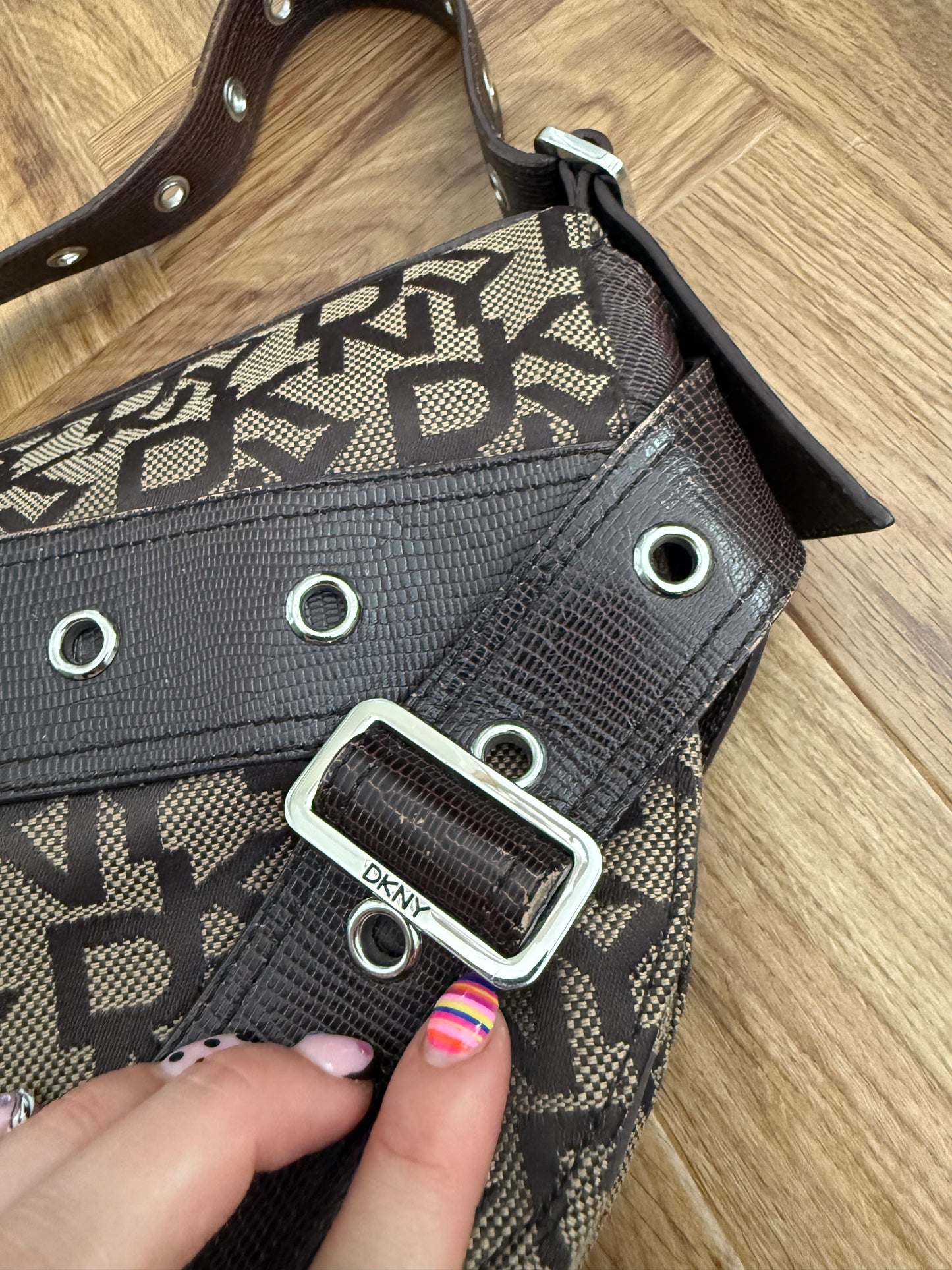 DKNY Monogram Shoulder Bag