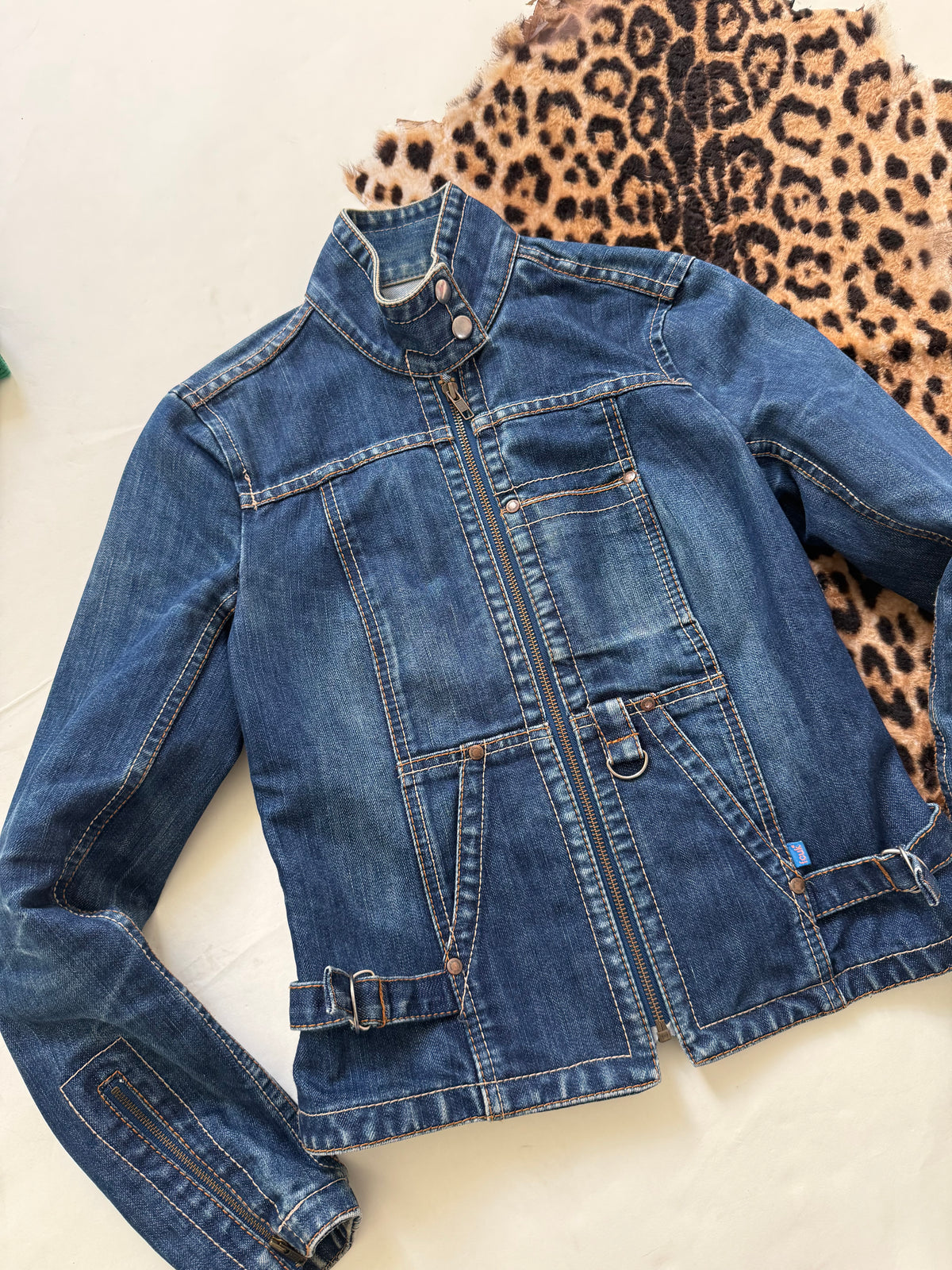 French Connection Denim Cargo Jacket (UK6)