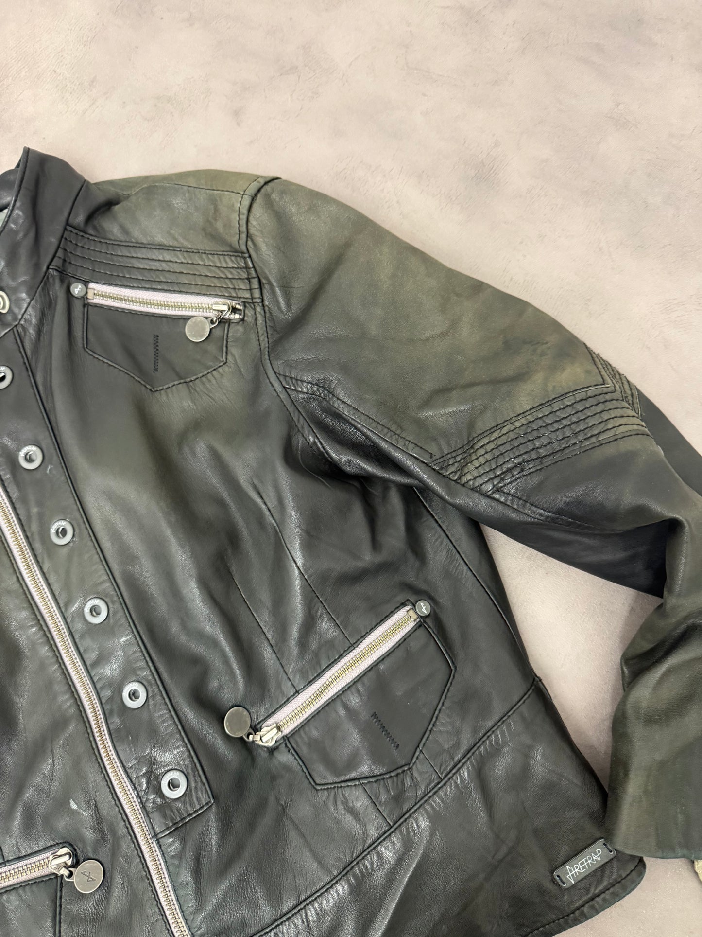 Firetrap Leather Jacket (L)