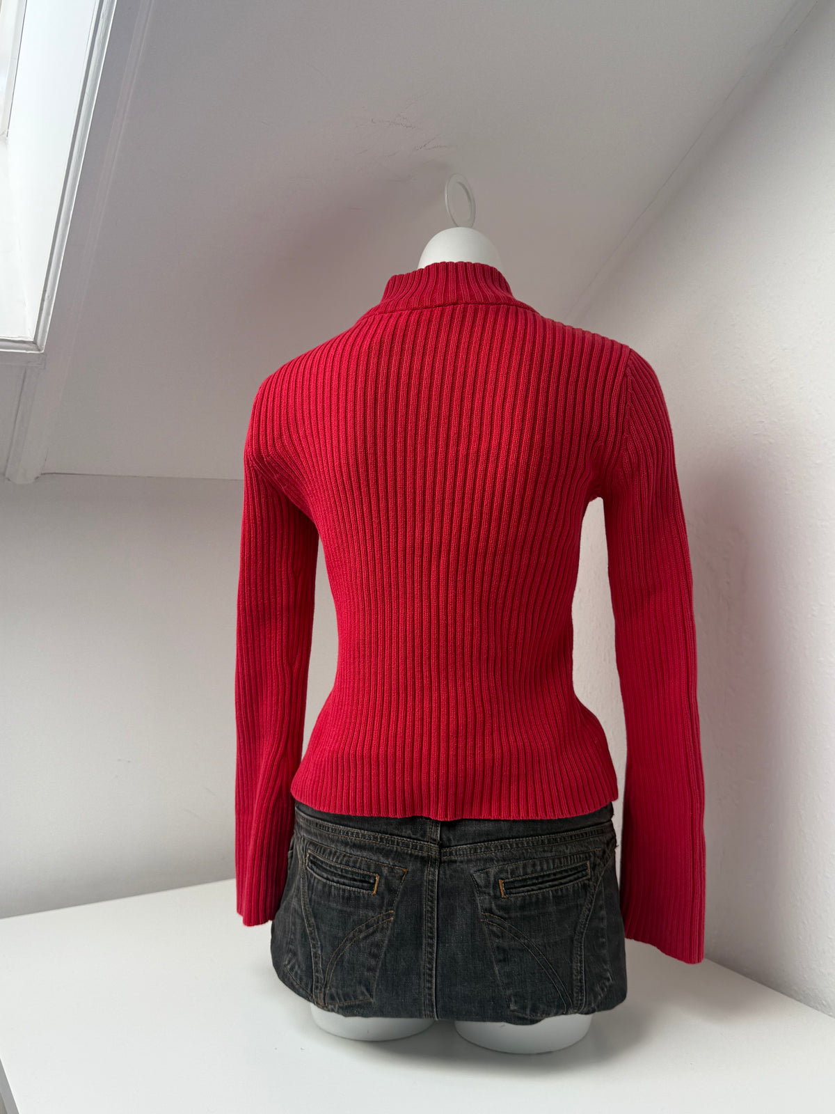 DKNY 1/4 Zip Knit Jumper (M)
