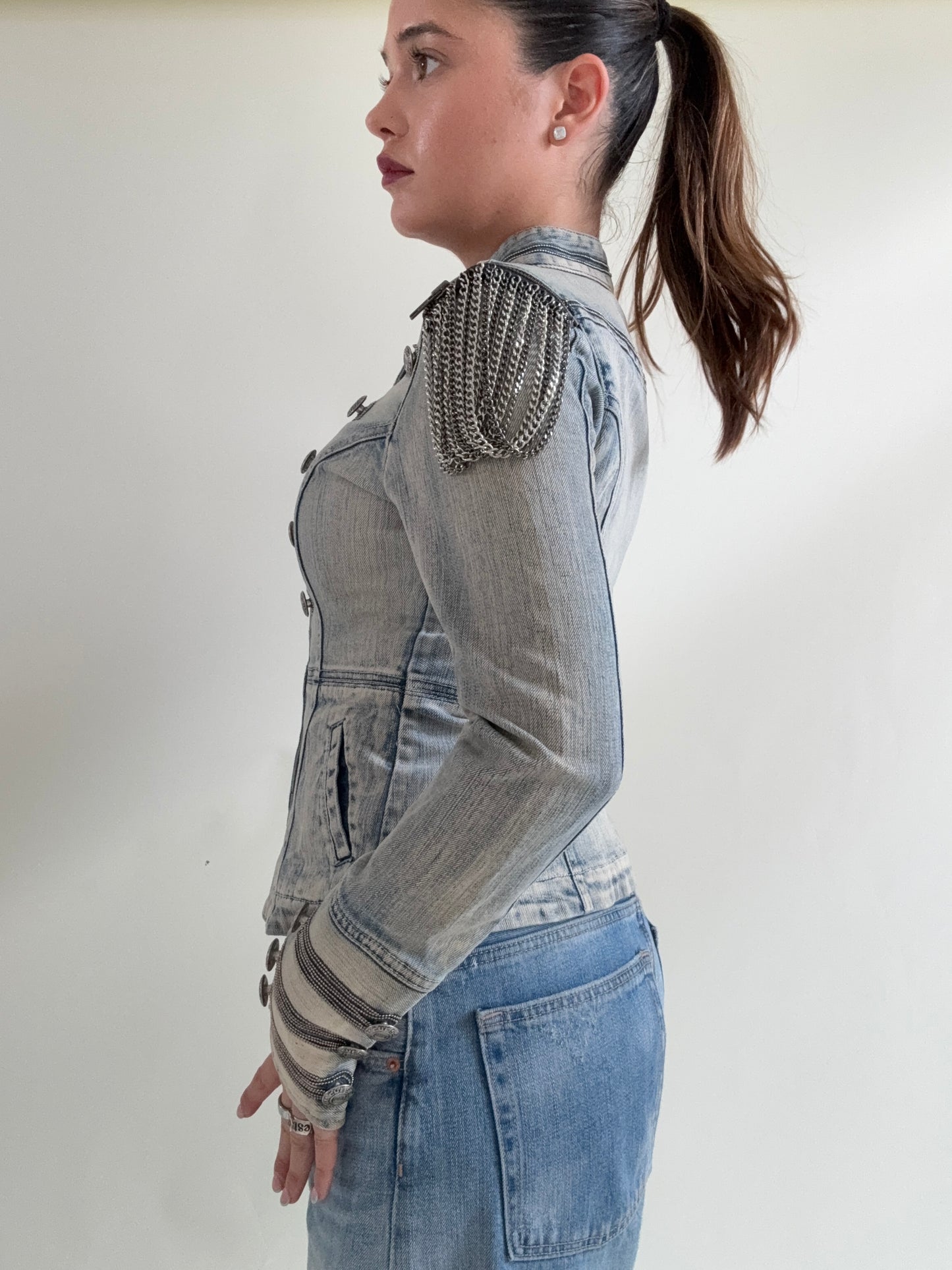Guess Denim Military Jacket (S)