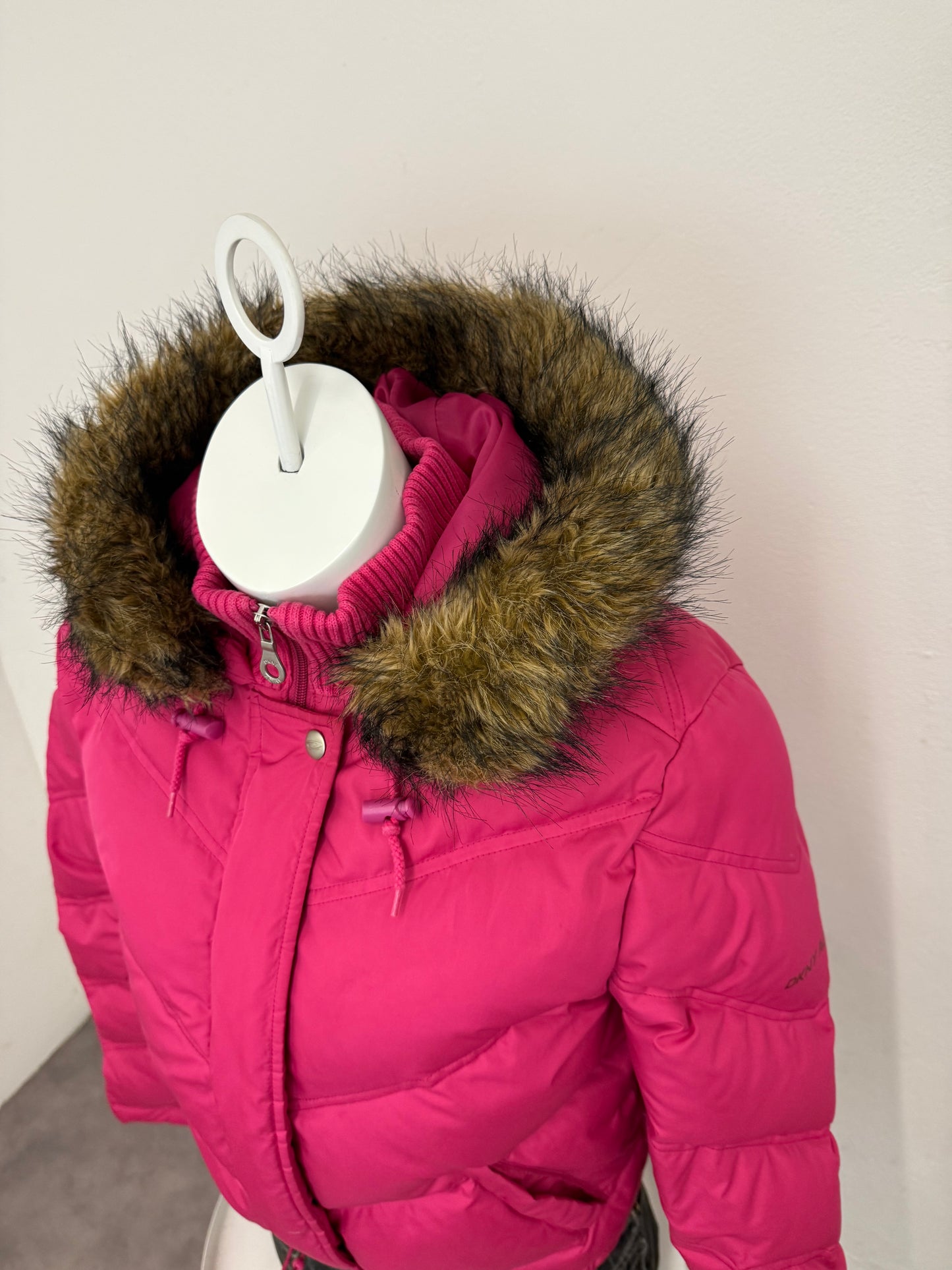 Pink DKNY Puffer Jacket (XS)