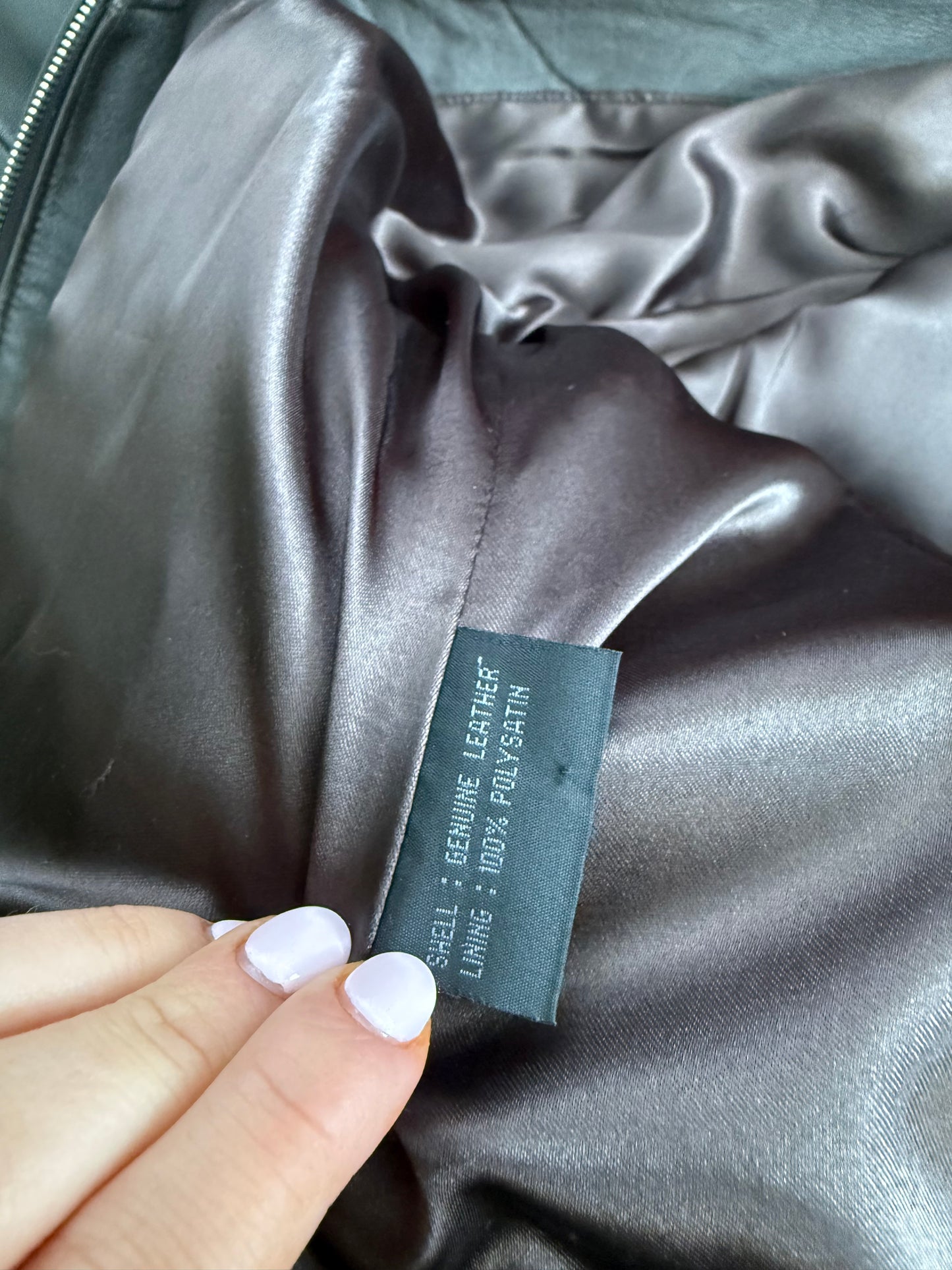 Guess Leather Jacket (UK14)