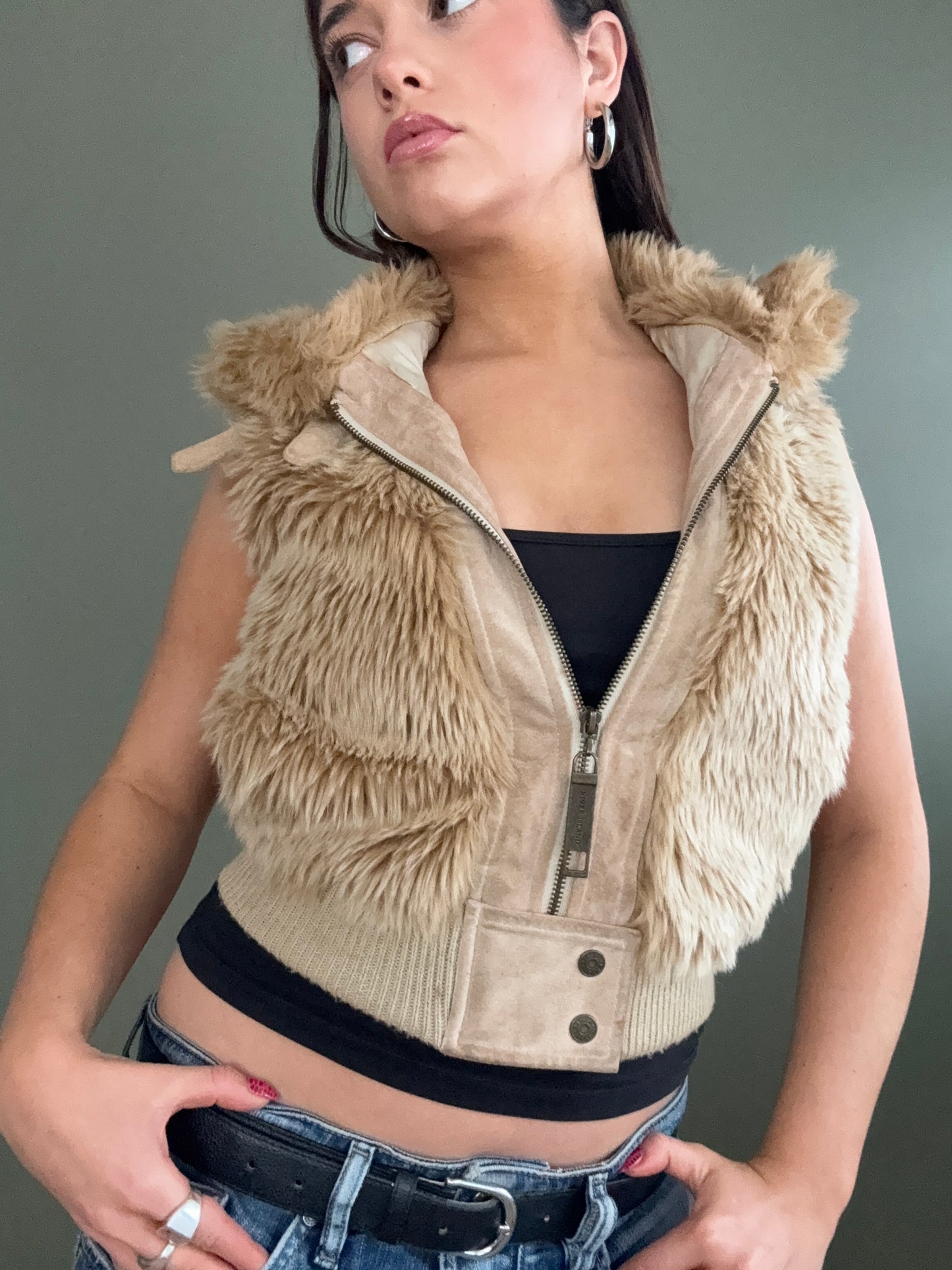 Faux Fur Gilet (UK6)
