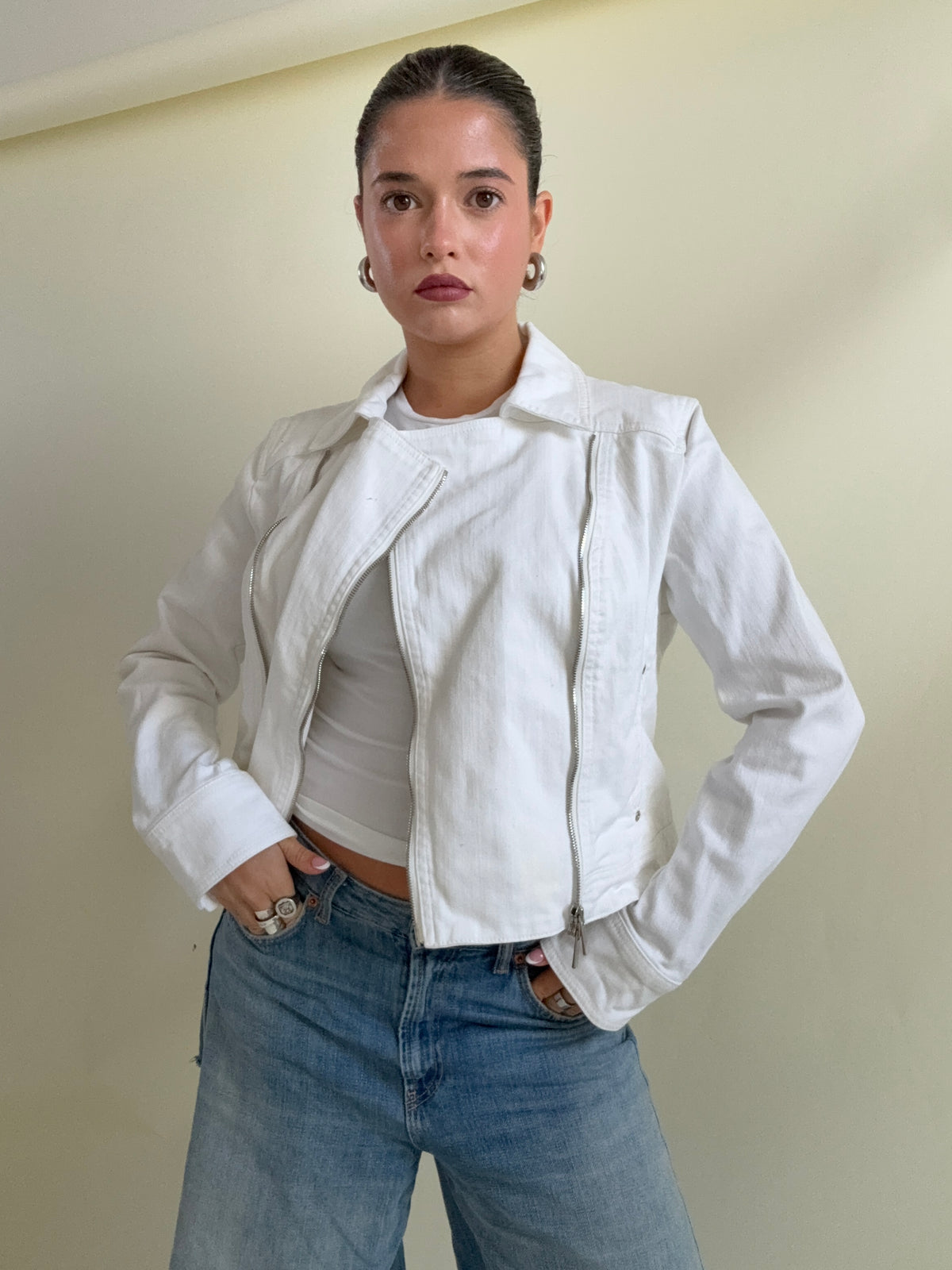Karen Millen Fitted Biker Jacket (UK14)