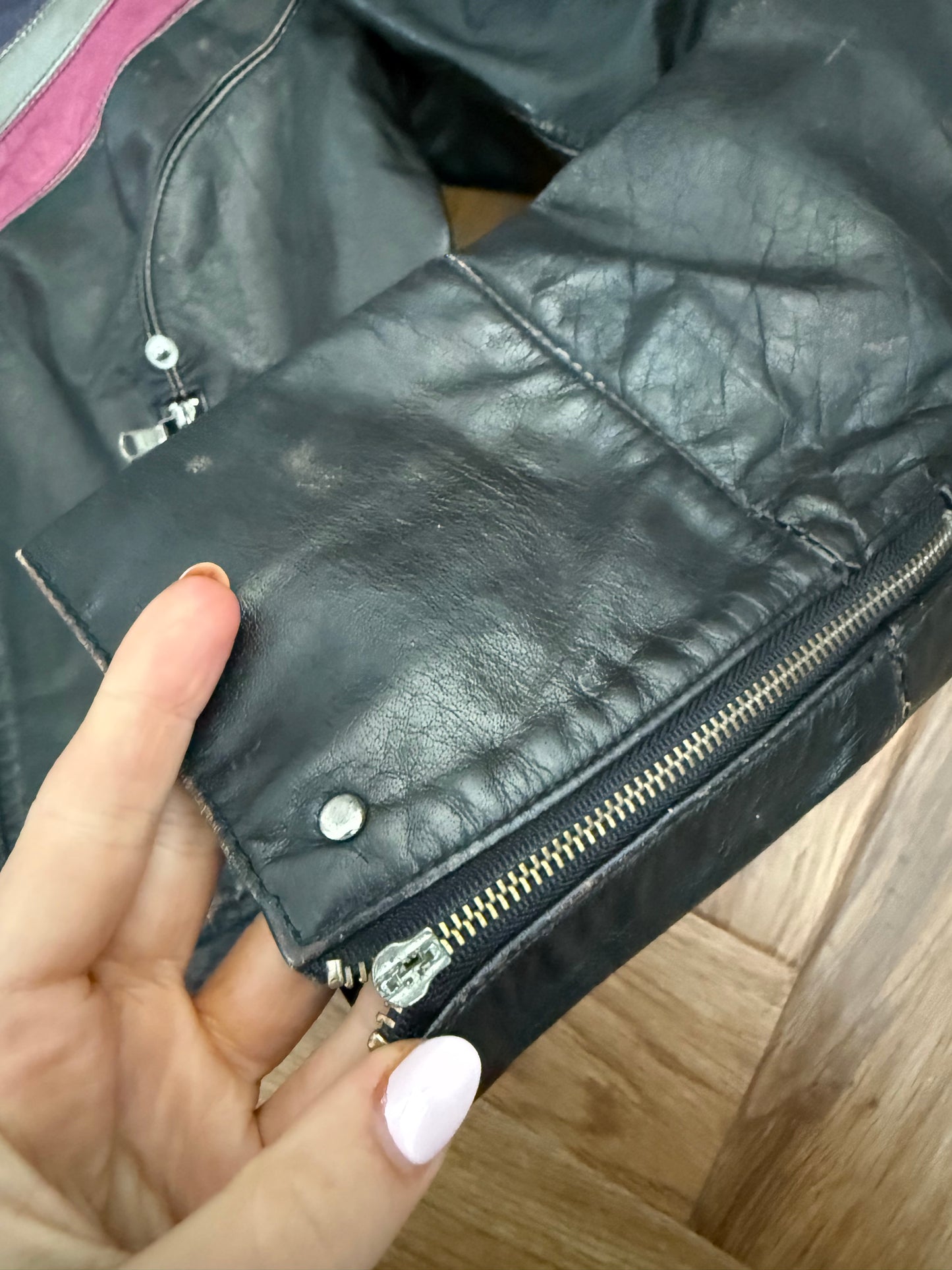 Miss Sixty Leather Racer Jacket (S)