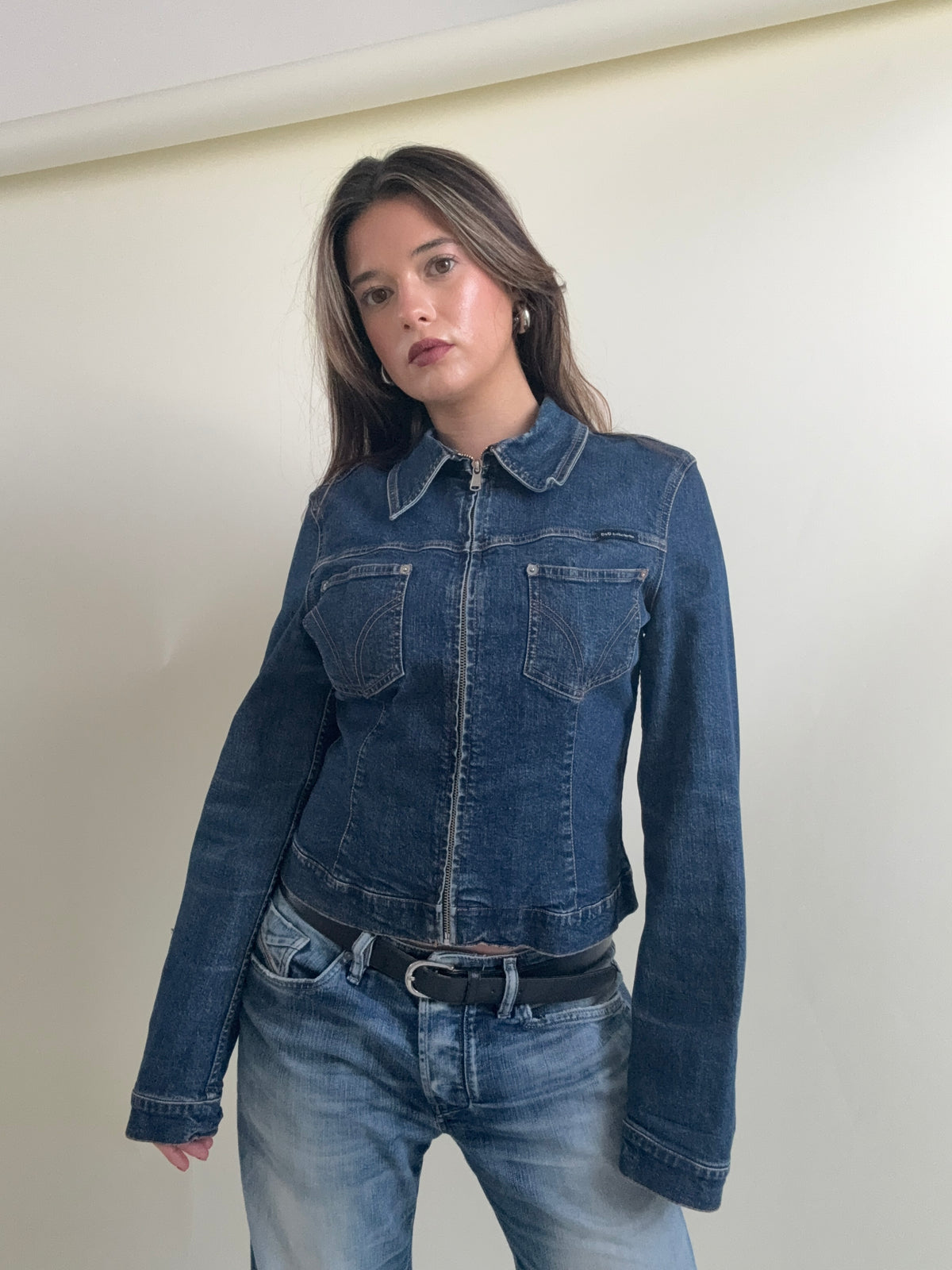 Vintage Dolce & Gabbana Fitted Denim Jacket (M)